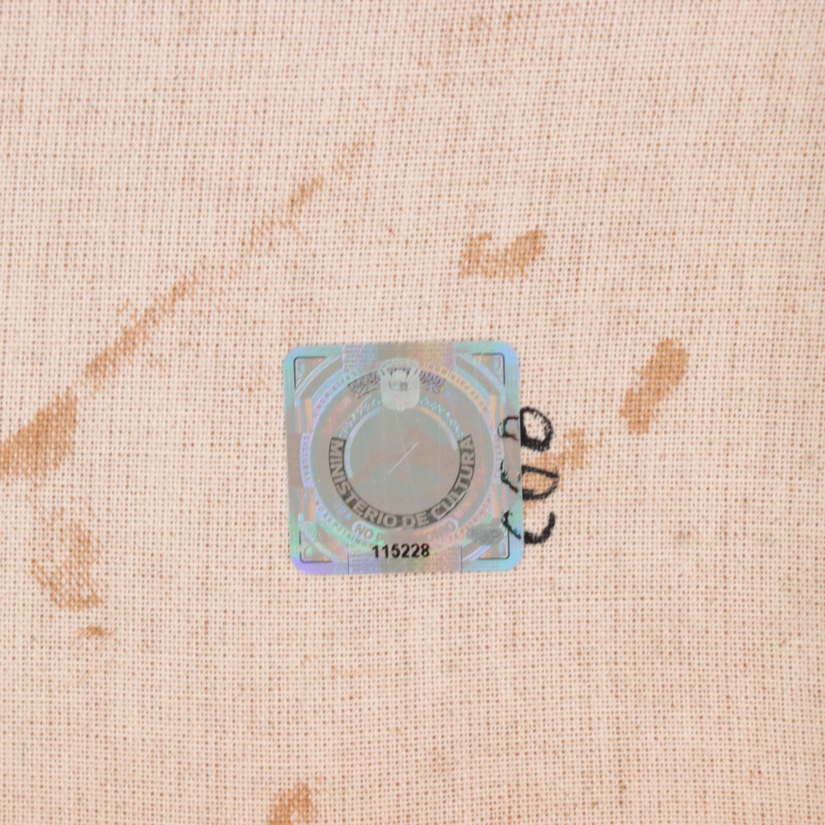 Ernesto Zuñiga Oil Painting "Virgin y El Niño," Late 20th Century