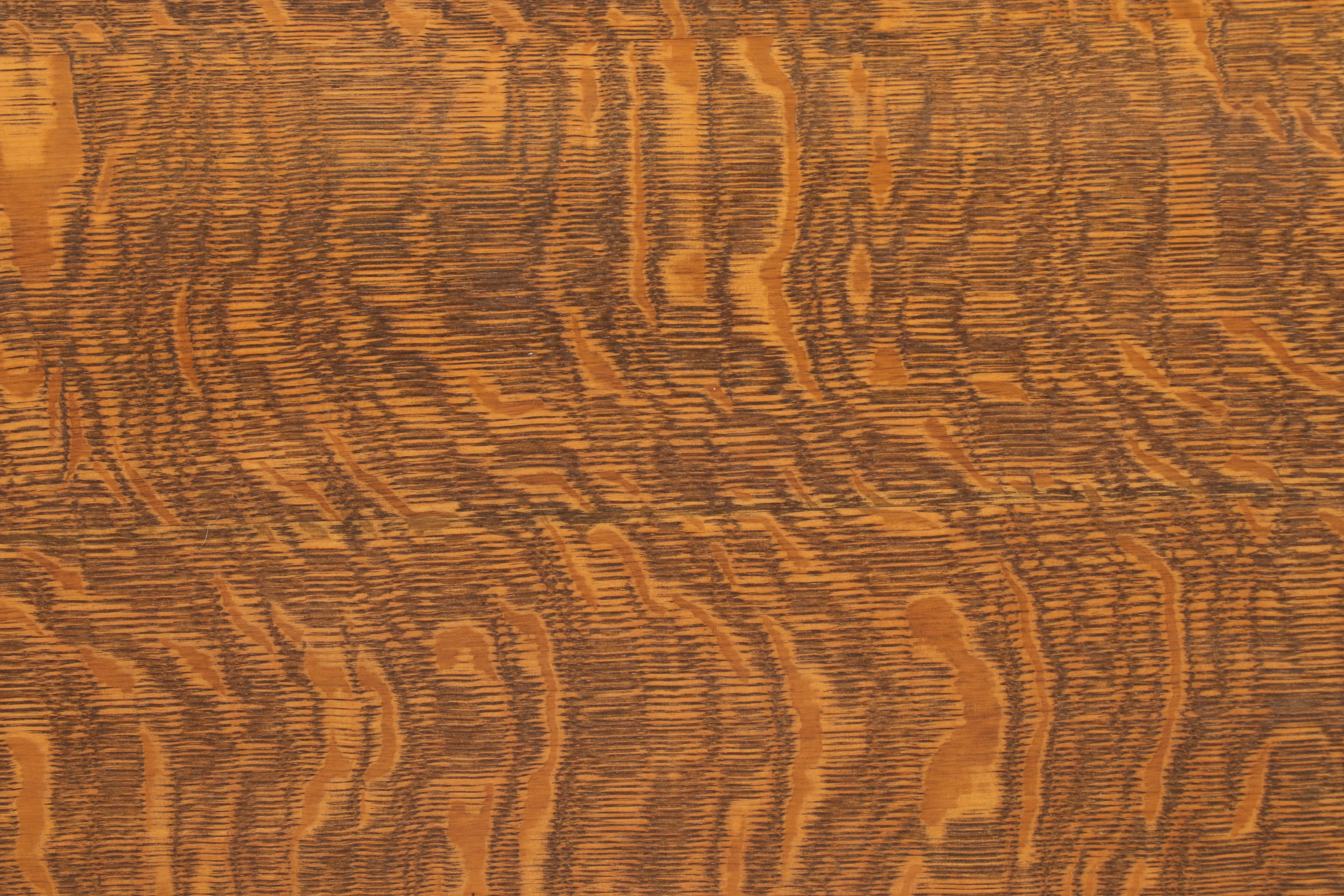 Victorian Tiger Oak Full Size Sleigh Bed, Late 19th/ Early 20th Century