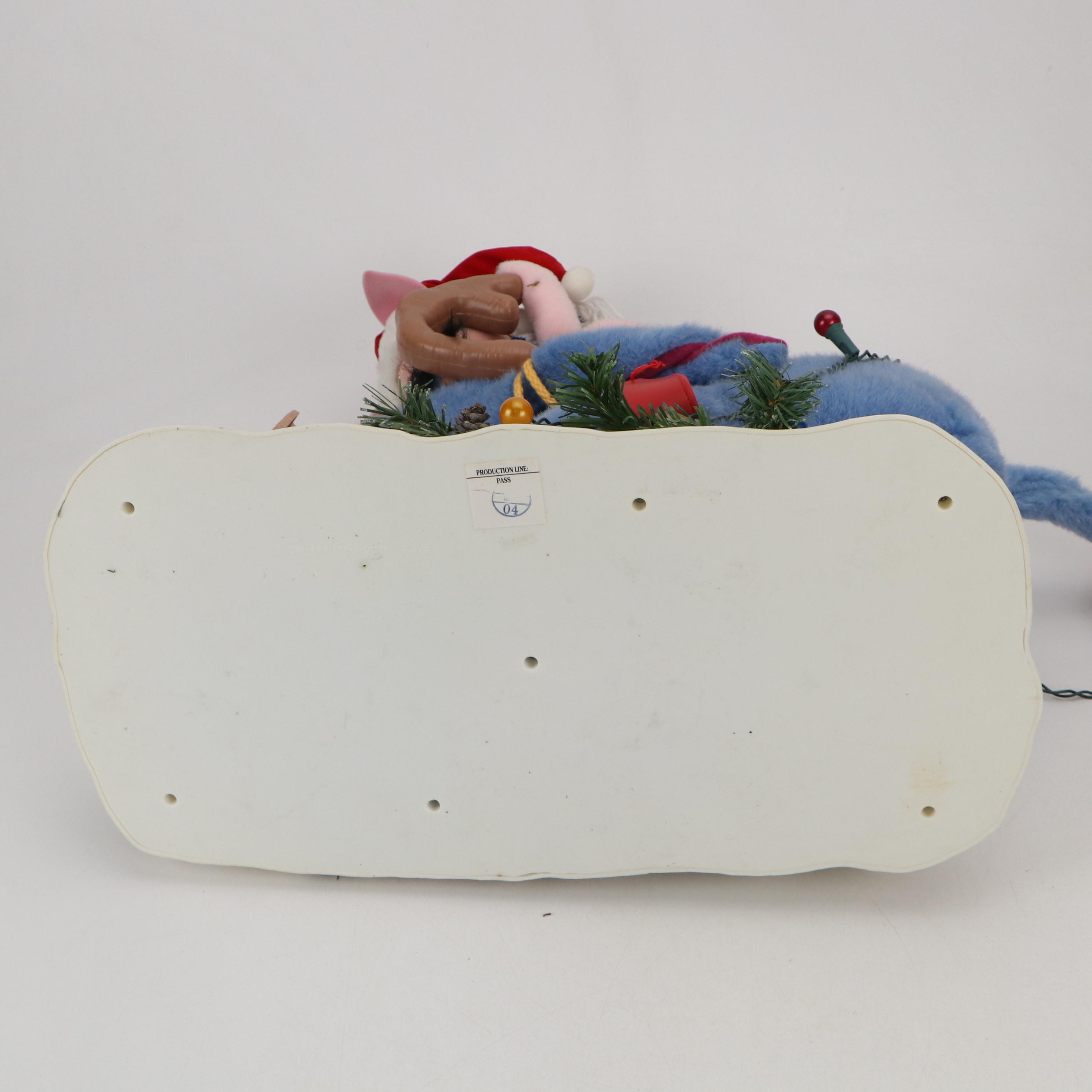 Telco Creations Winnie the Pooh Christmas Animated Figures