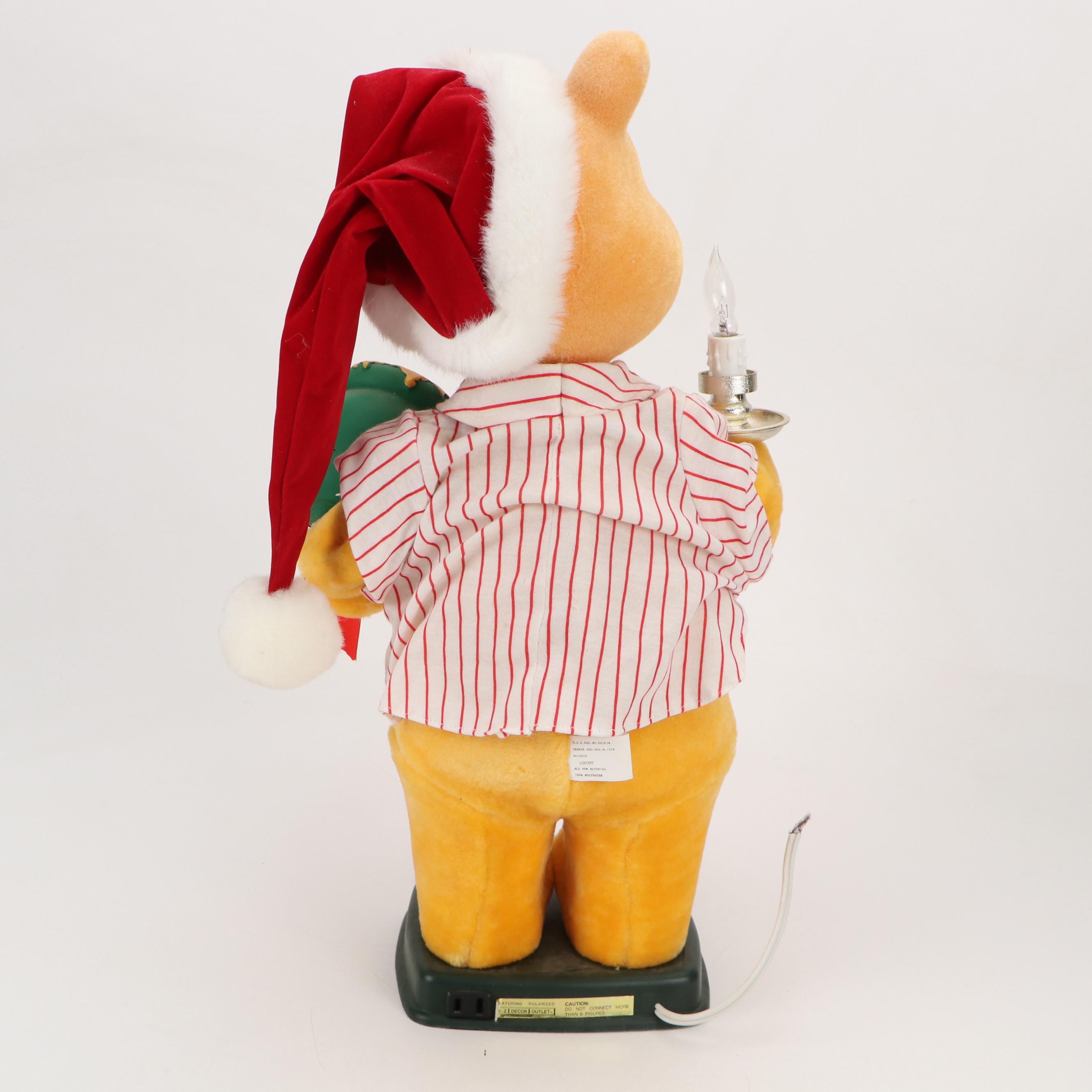 Telco Creations Winnie the Pooh Christmas Animated Figures