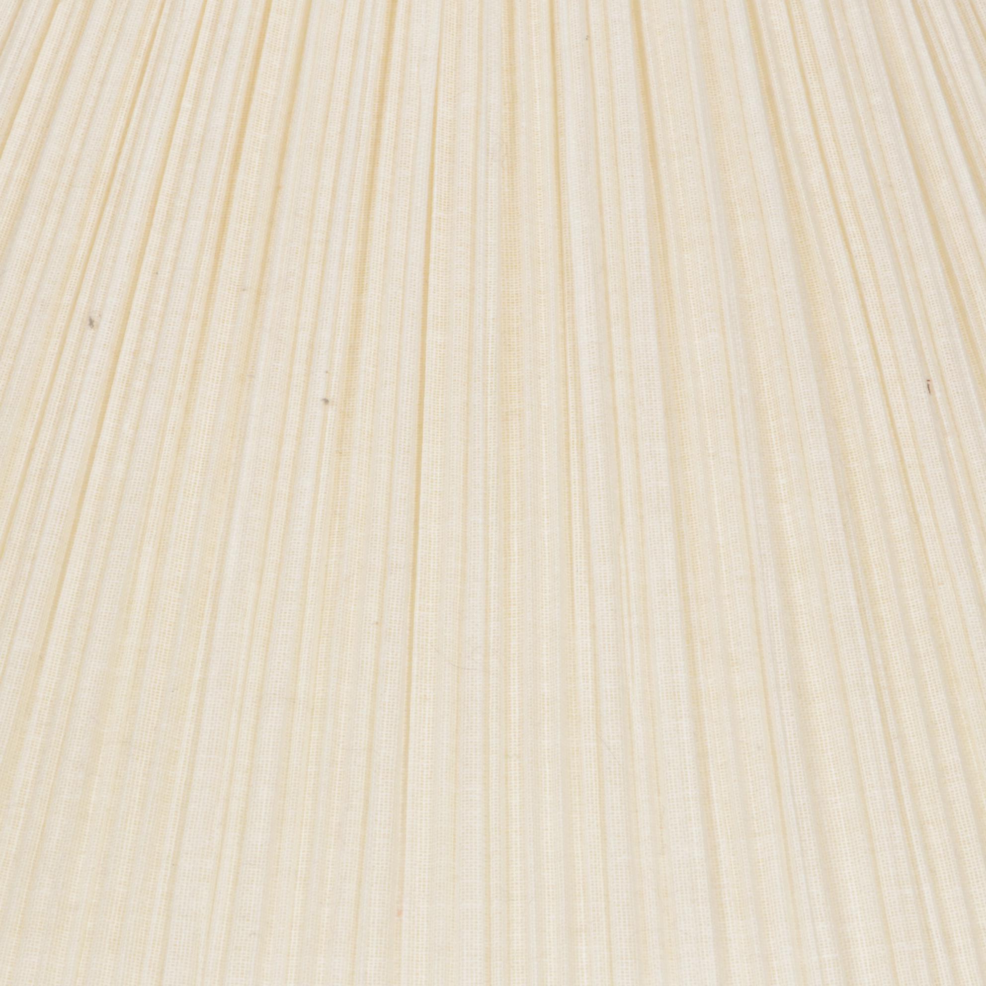 Ethan Allen Chinese Brass Tea Canister Table Lamp with Ruffled Shade