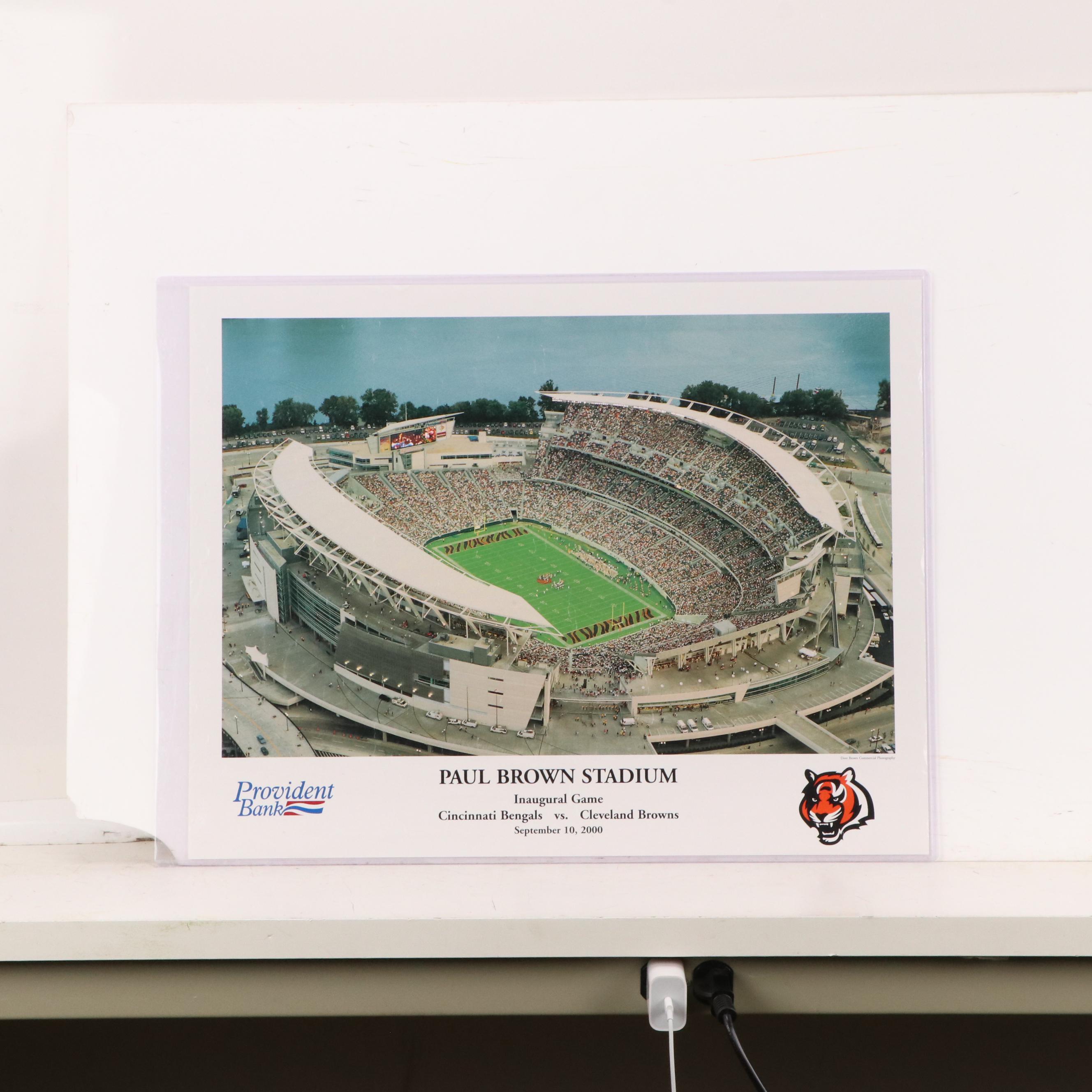 Boomer Esiason Signed College Football Print with Cincinnati Bengals Memorabilia