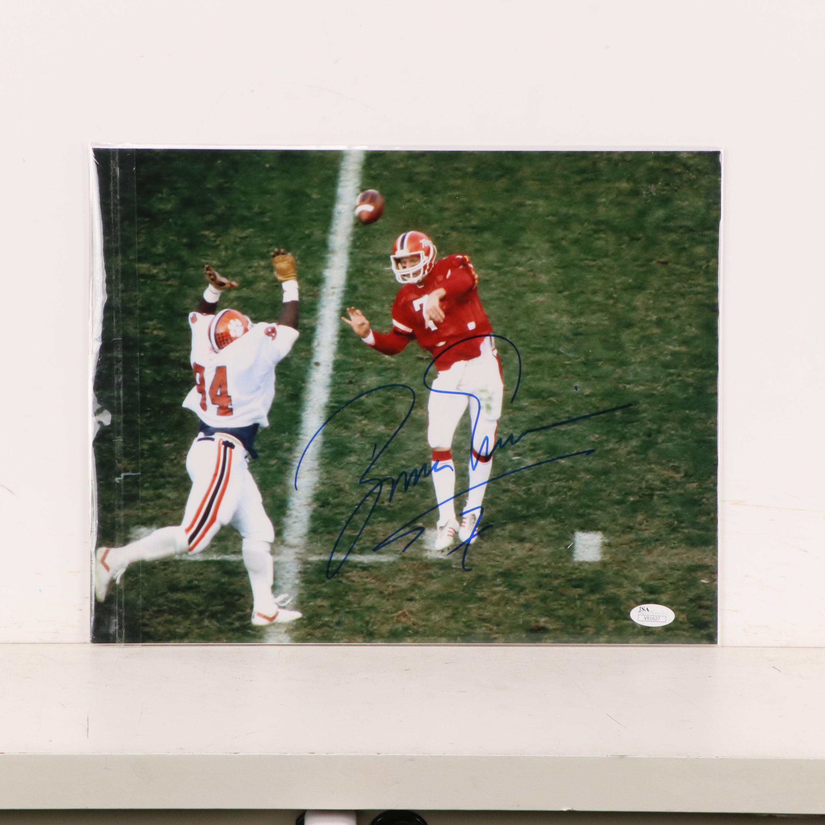 Boomer Esiason Signed College Football Print with Cincinnati Bengals Memorabilia