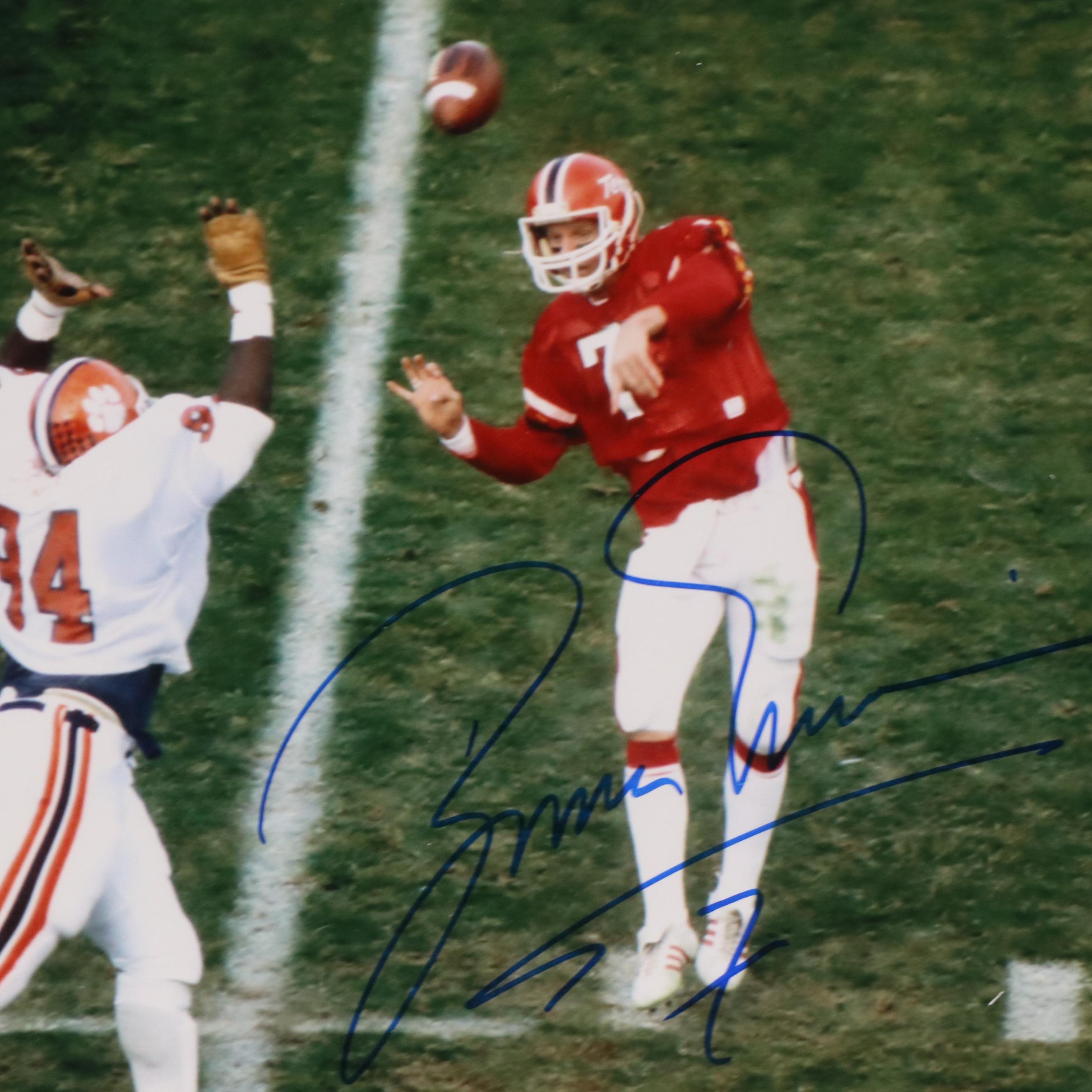 Boomer Esiason Signed College Football Print with Cincinnati Bengals Memorabilia