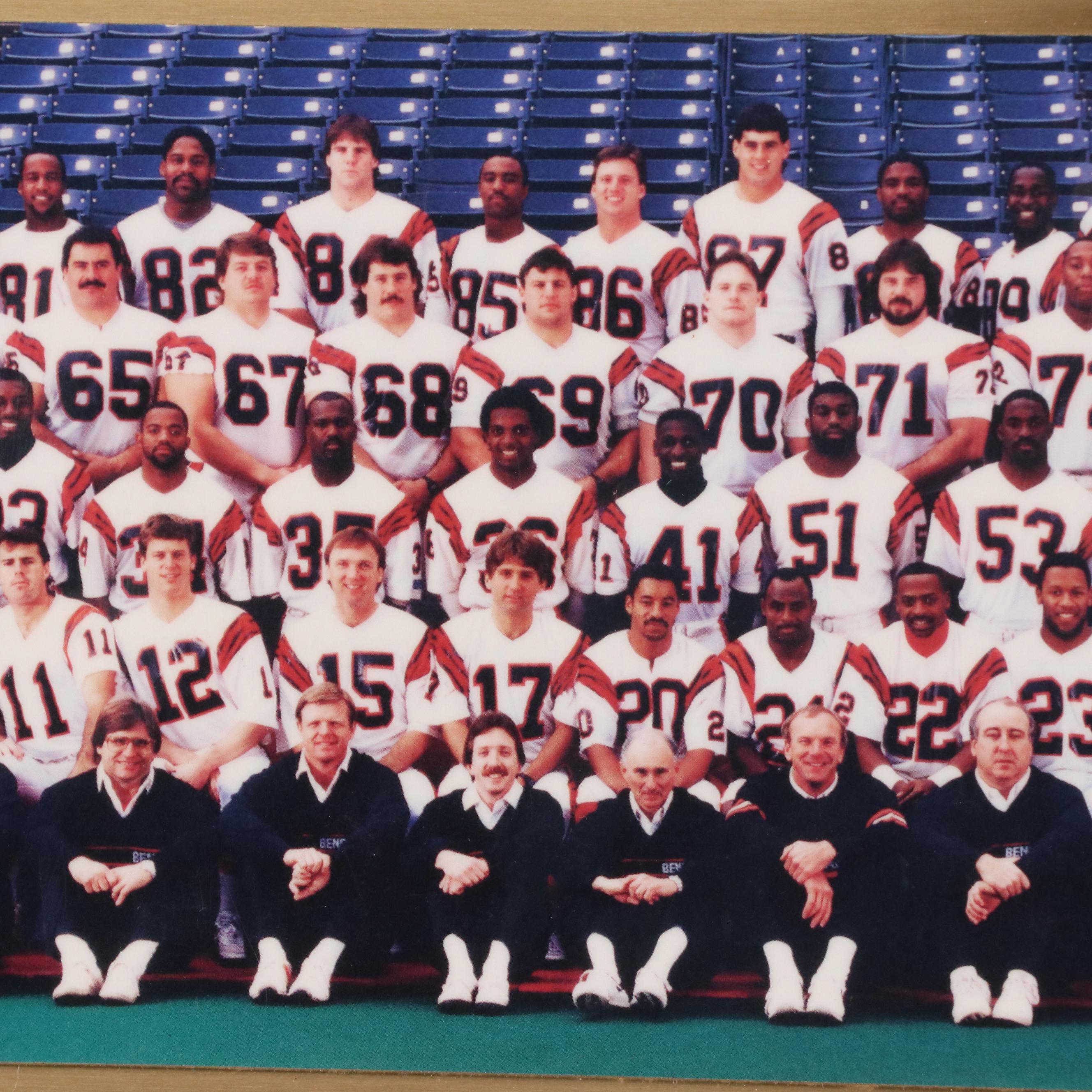 Boomer Esiason Signed College Football Print with Cincinnati Bengals Memorabilia