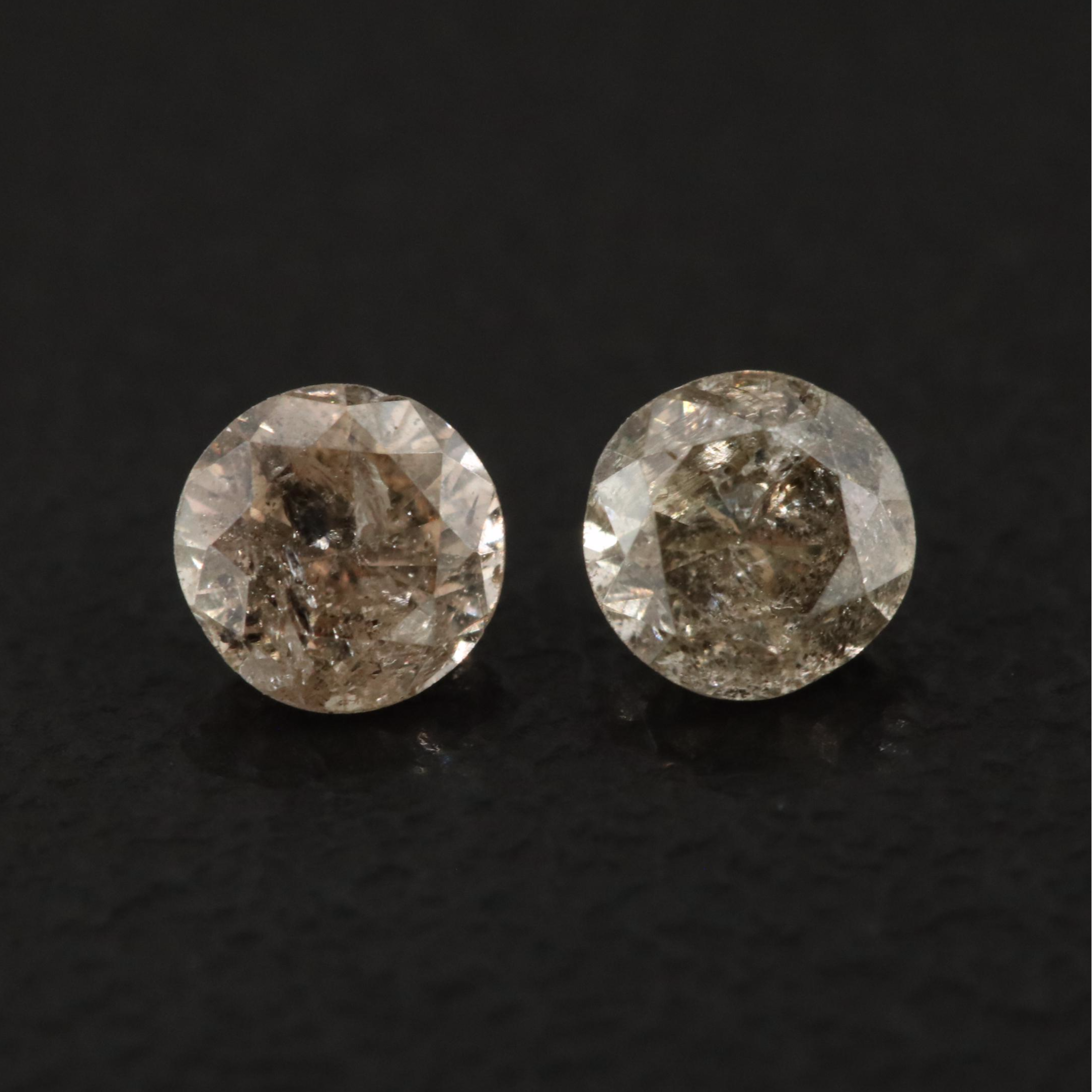 Loose 0.42 CTW Fancy Brown Diamonds