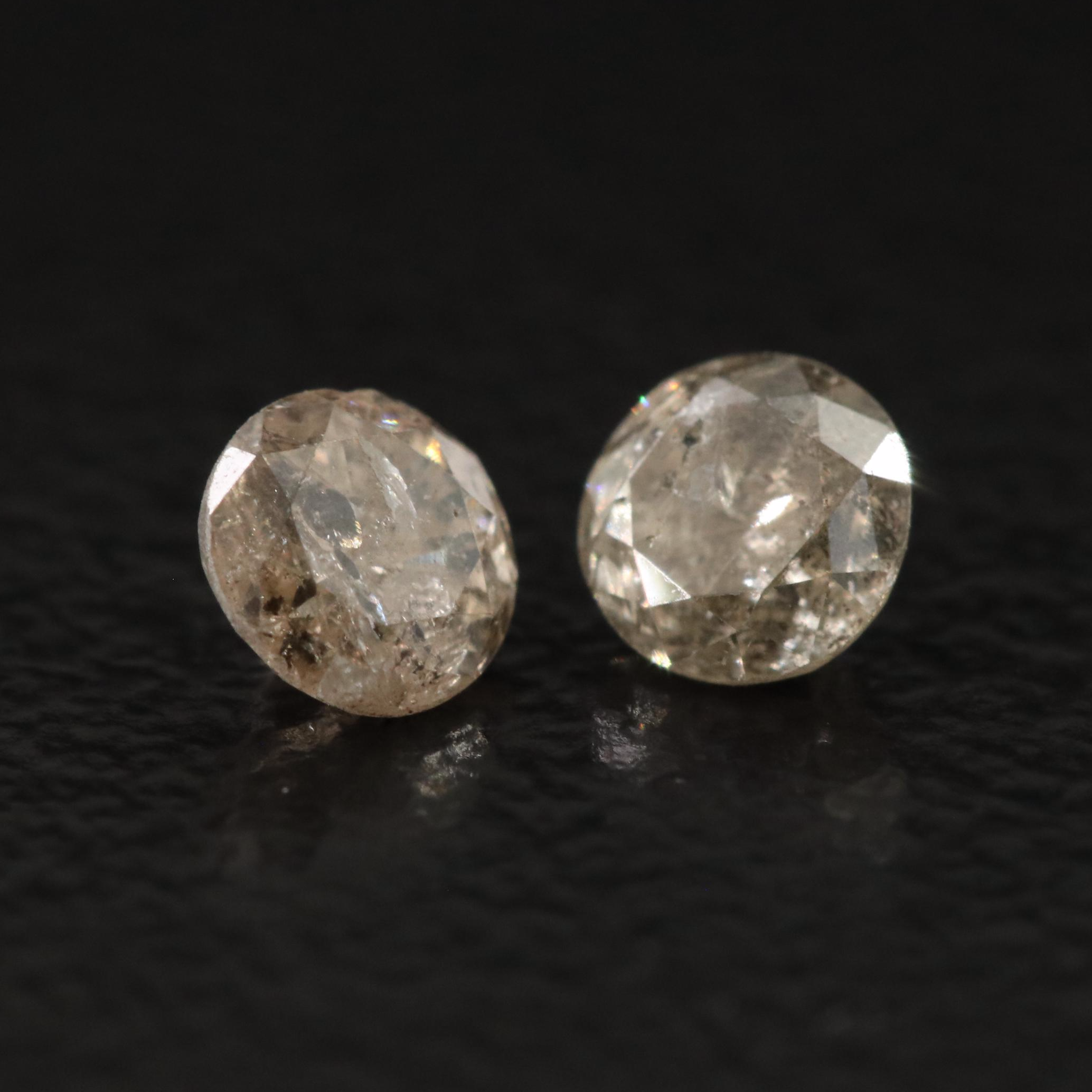 Loose 0.42 CTW Fancy Brown Diamonds