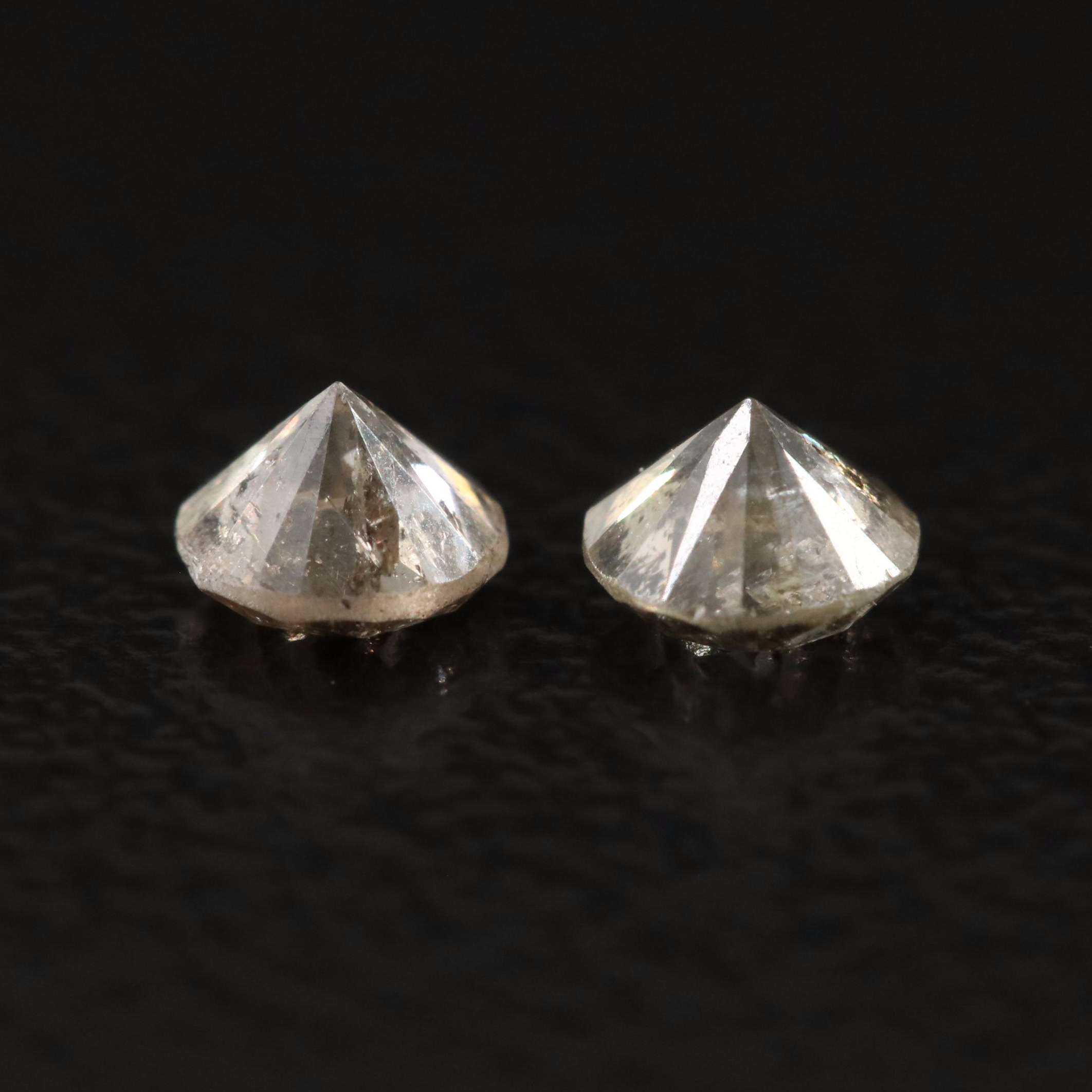 Loose 0.42 CTW Fancy Brown Diamonds