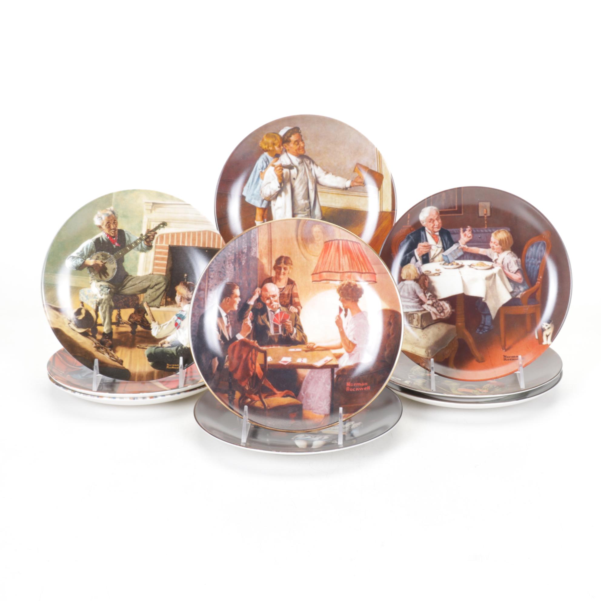 Norman Rockwell "The Painter" & More Collector's Plates by Edwin M. Knowles