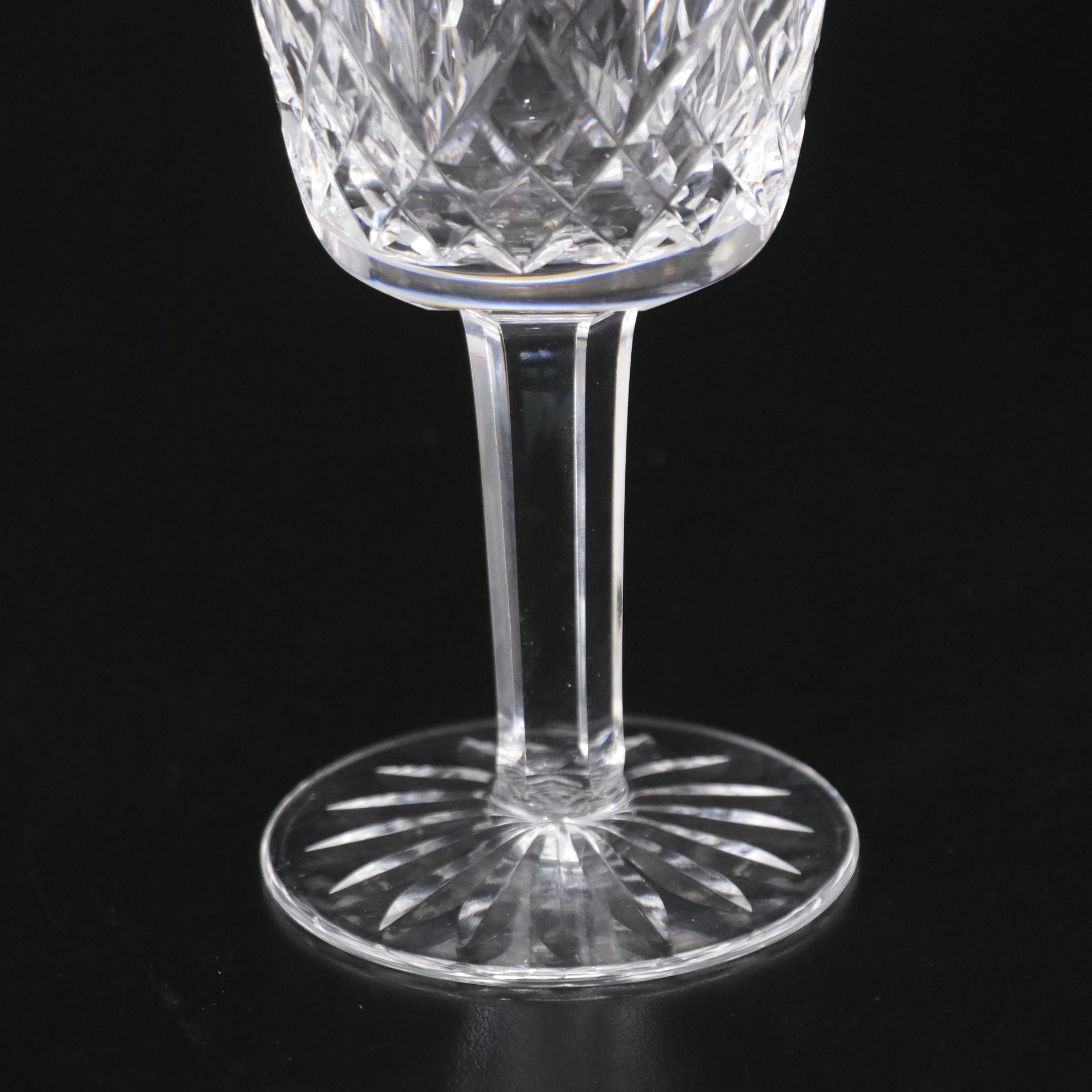 Waterford Crystal "Lismore" Water Goblets, Mid to Late 20th C.