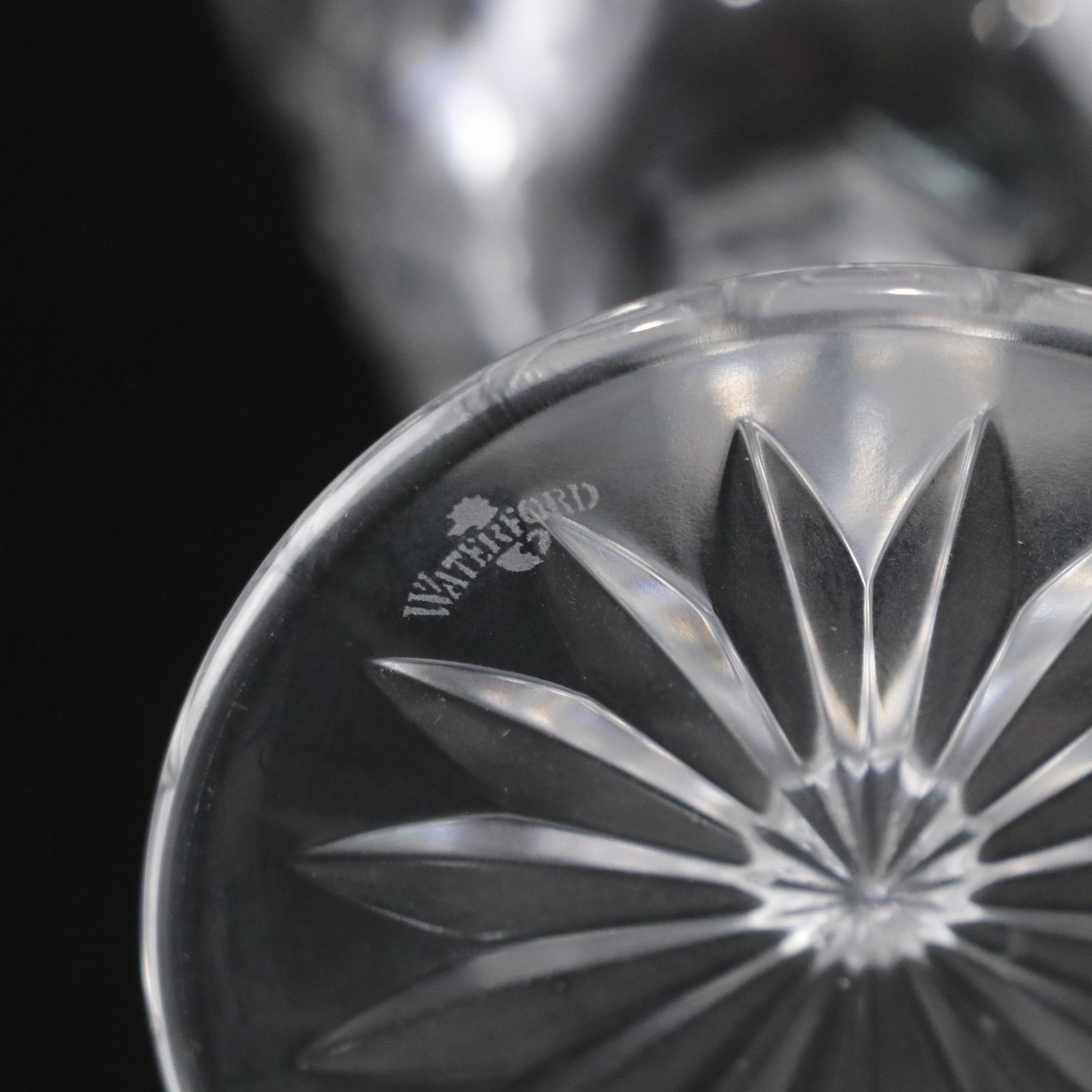 Waterford Crystal "Lismore" Water Goblets, Mid to Late 20th C.