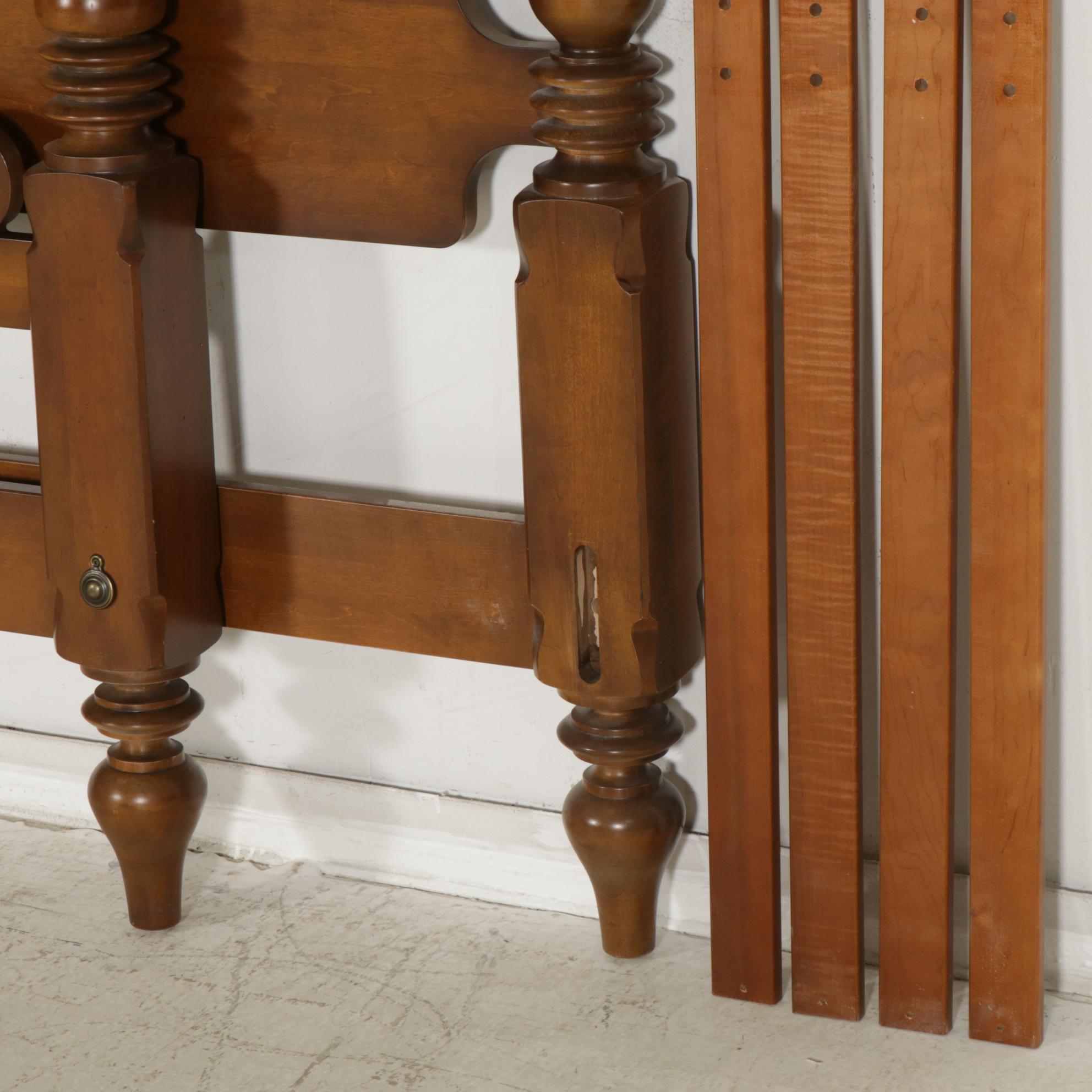 Ethan Allen "American Classics" Queen Size Cannonball Bed Frame