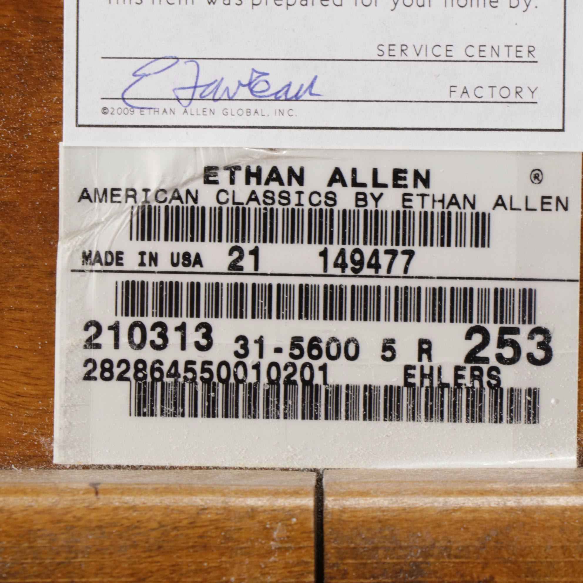 Ethan Allen "American Classics" Queen Size Cannonball Bed Frame