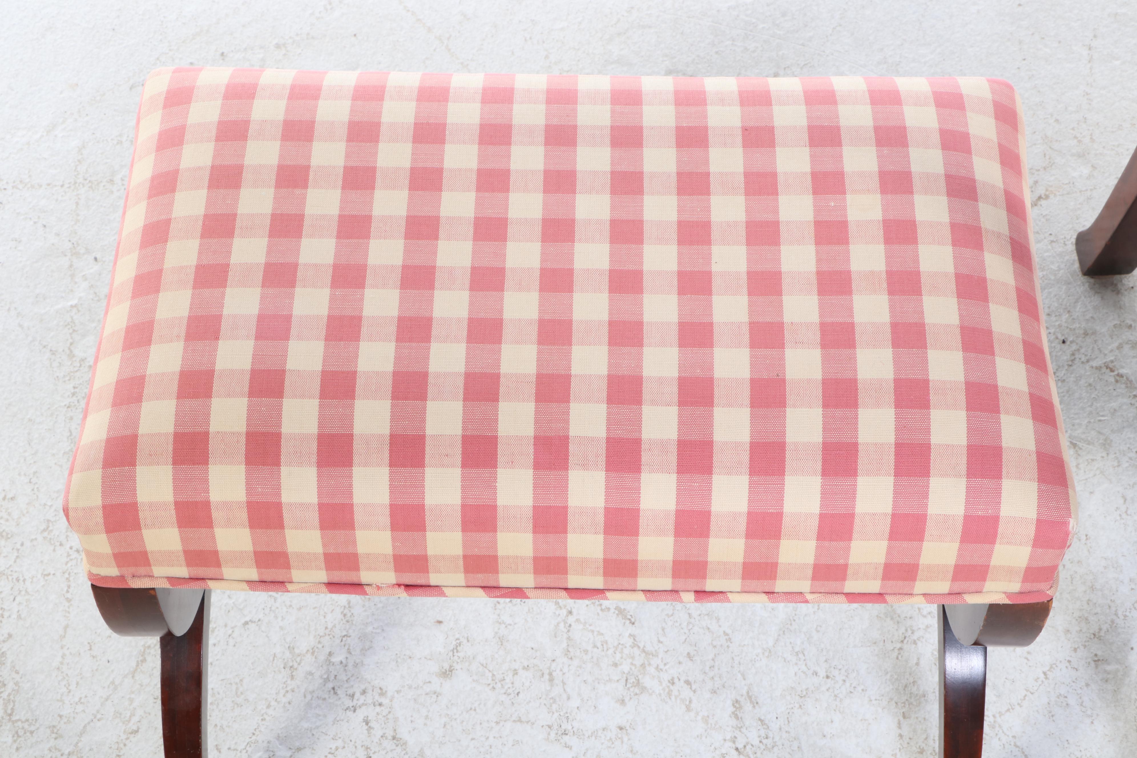 Chippendale Style Armchair with Ottoman, Late 20th Century