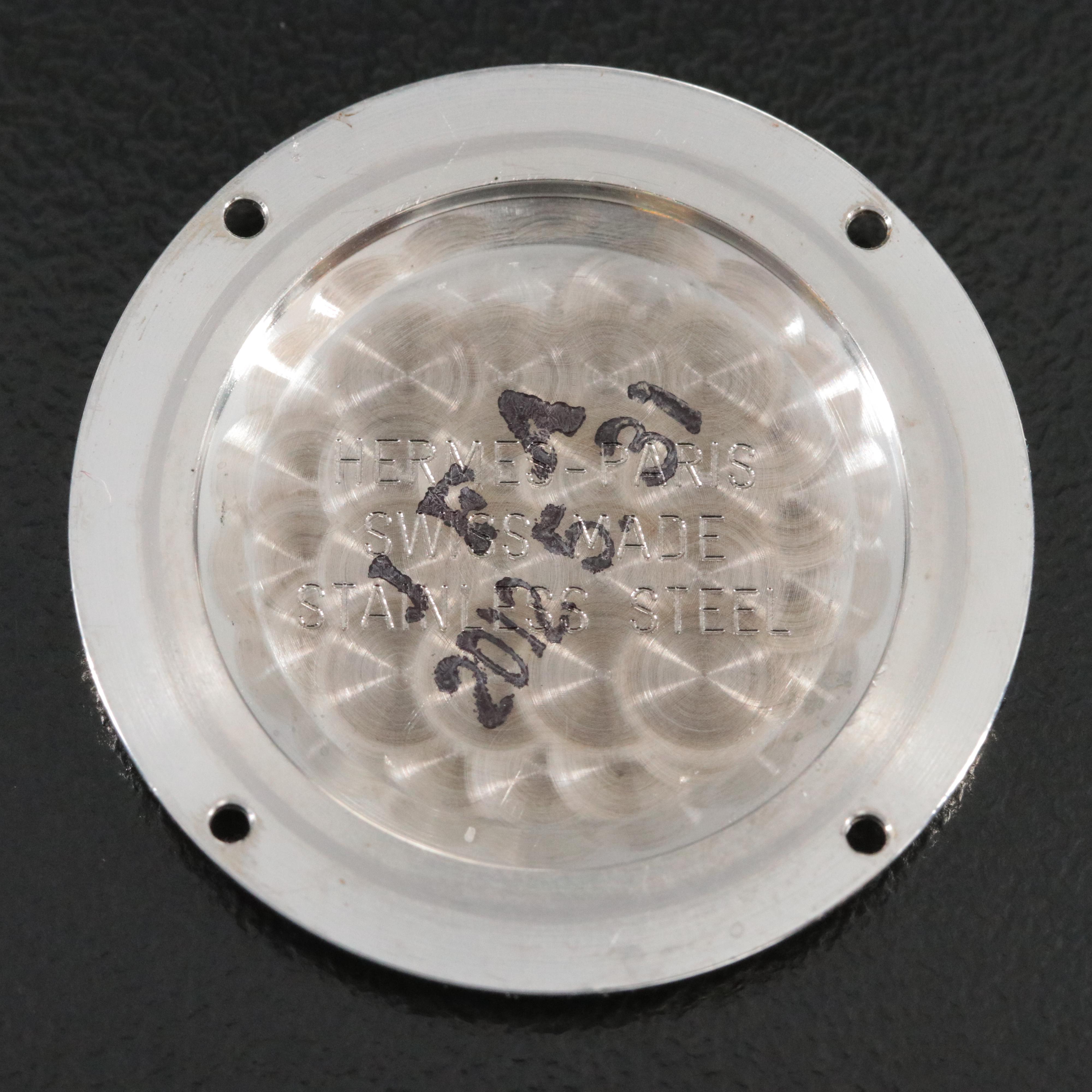 Hermès Nomad NO1.210 Grey Dial 27.5mm Steel Automatic Quartz Watch