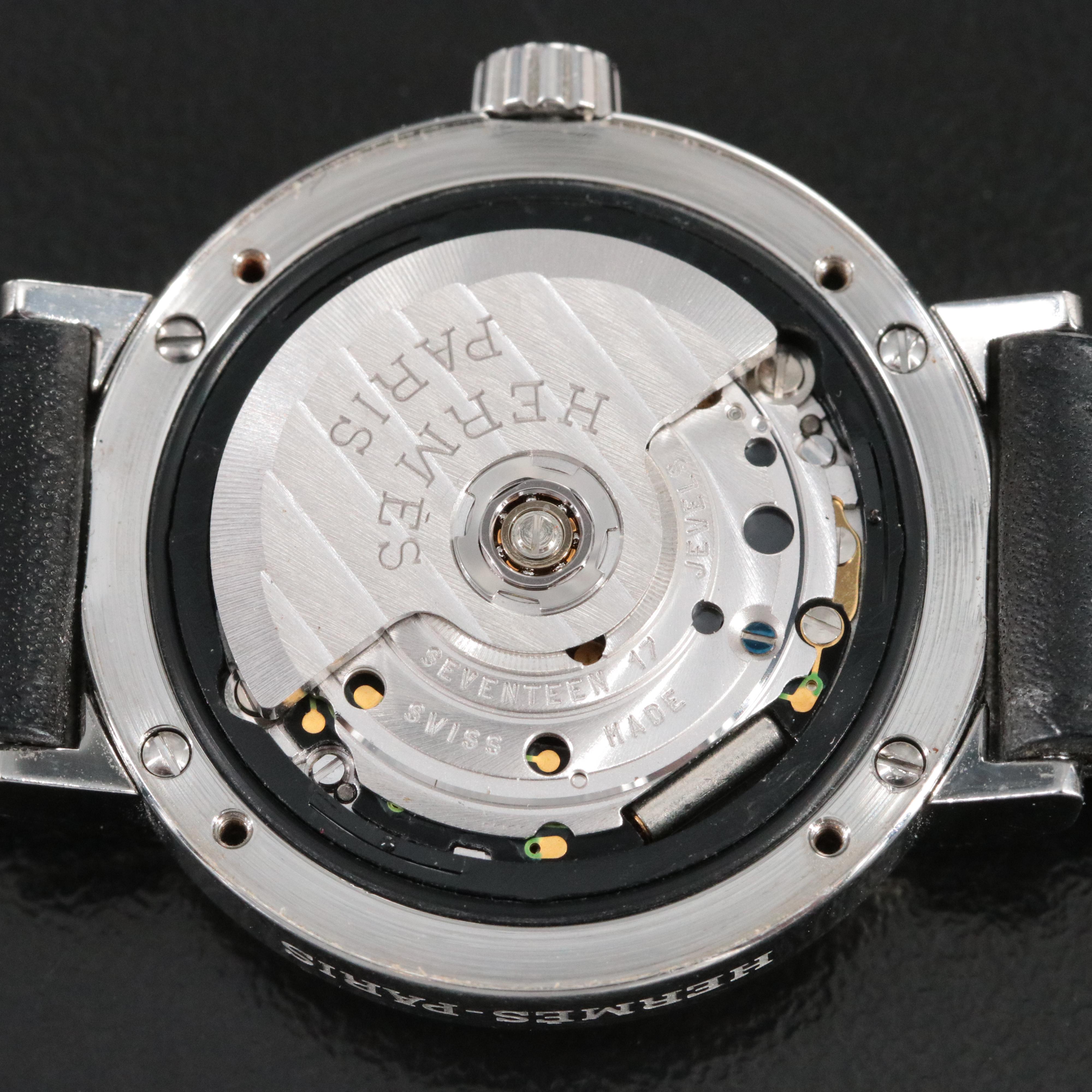 Hermès Nomad NO1.210 Grey Dial 27.5mm Steel Automatic Quartz Watch