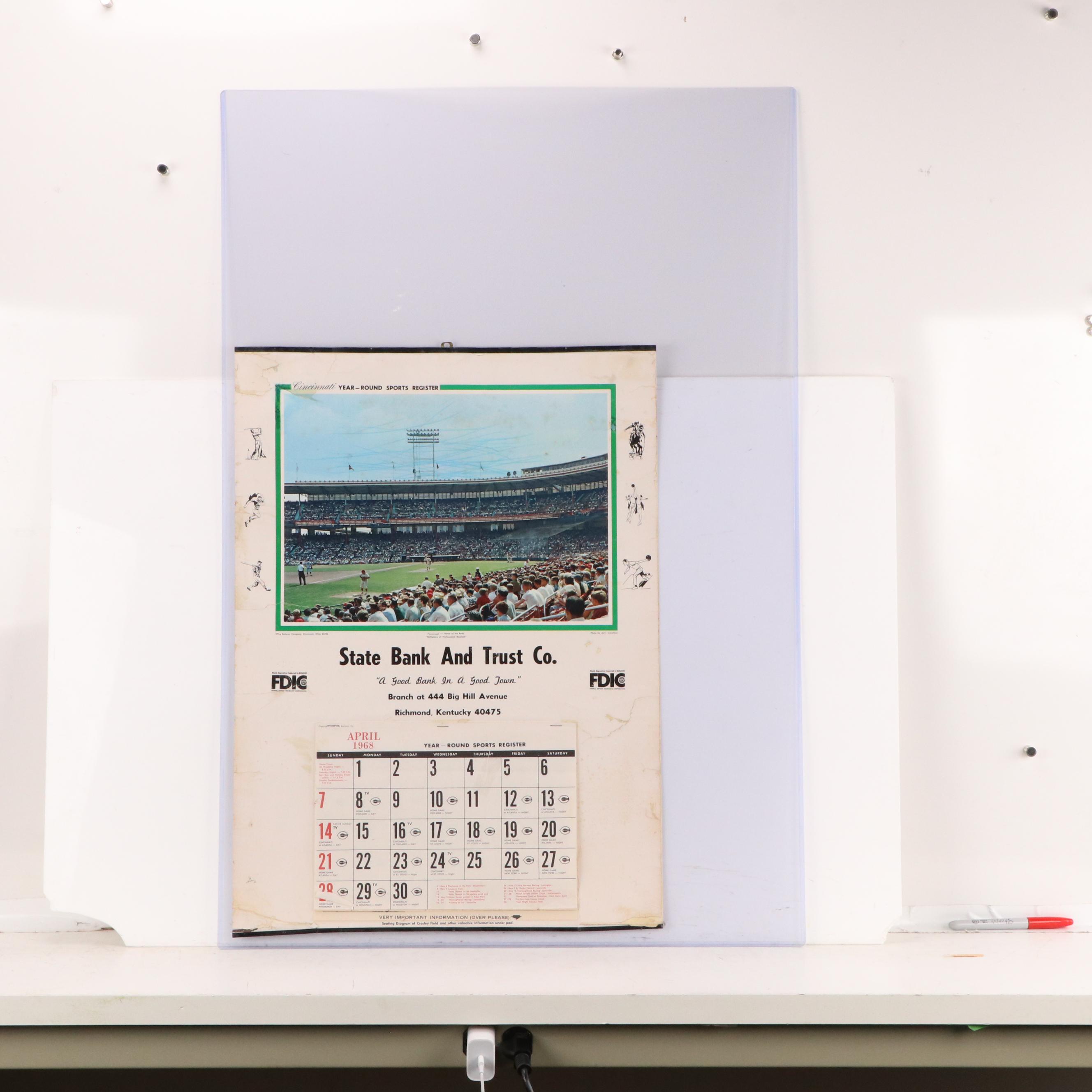 Johnny Bench Signed "Tribute To Johnny" Cincinnati Reds Poster with More