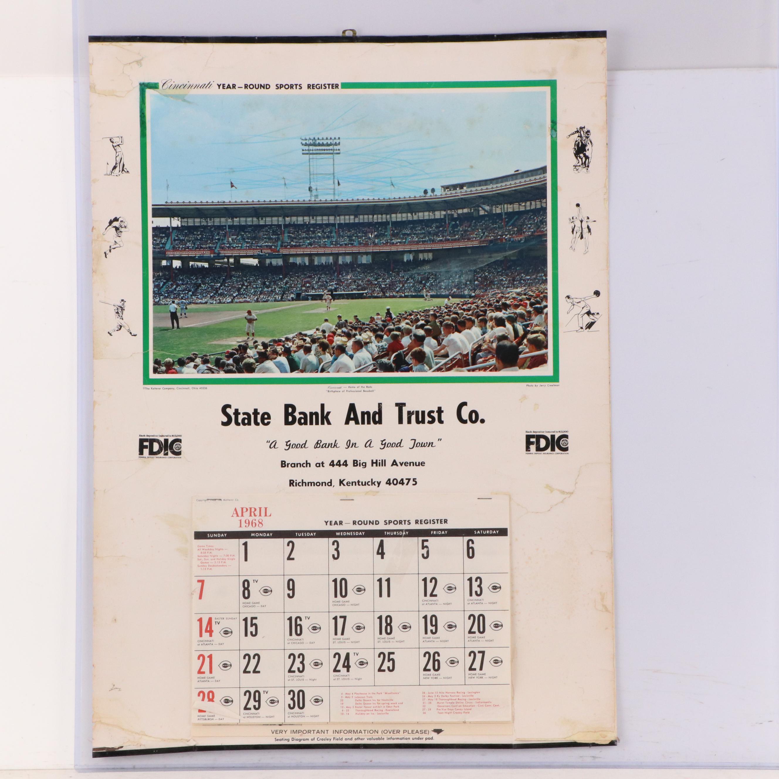 Johnny Bench Signed "Tribute To Johnny" Cincinnati Reds Poster with More