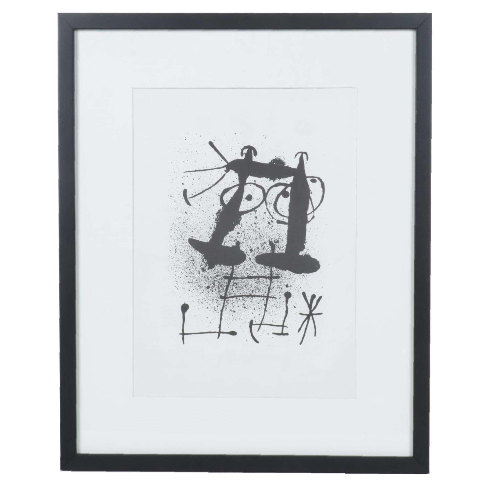 Joan Miró Lithograph for "Derrière le Miroir," 1967