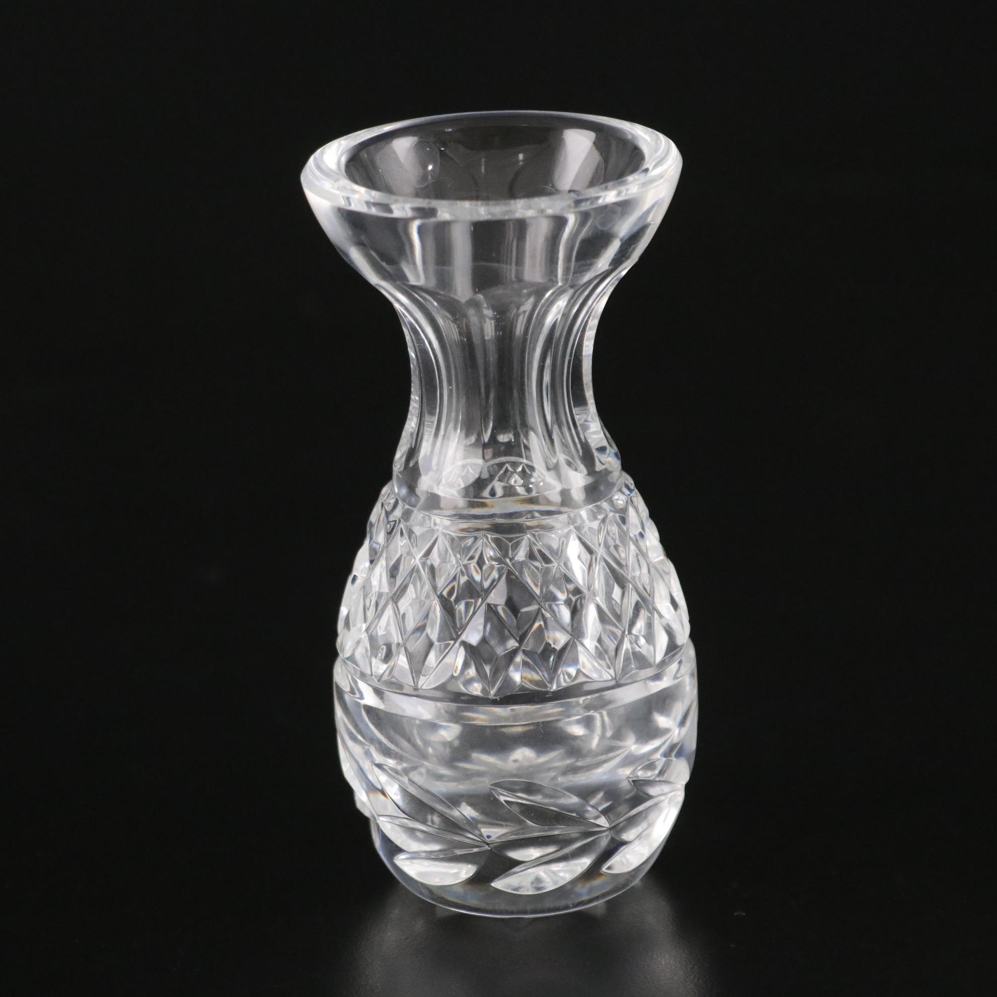 Waterford Crystal Bird Figurine, Clock & Pen Holder with Bud Vase