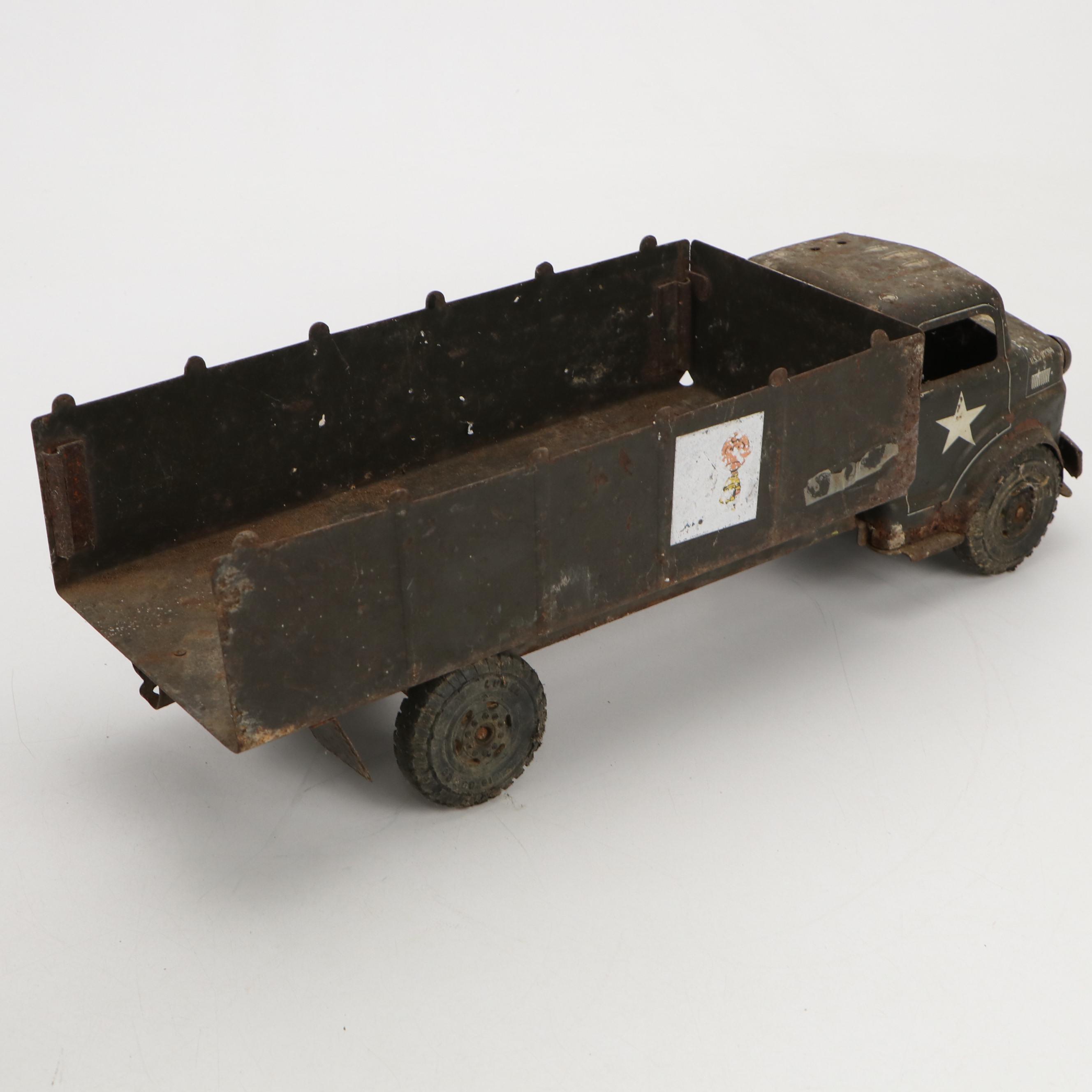 Louis Marx & Co. US Army Transport and Powerhouse Dump Truck, 1950s and 1960s