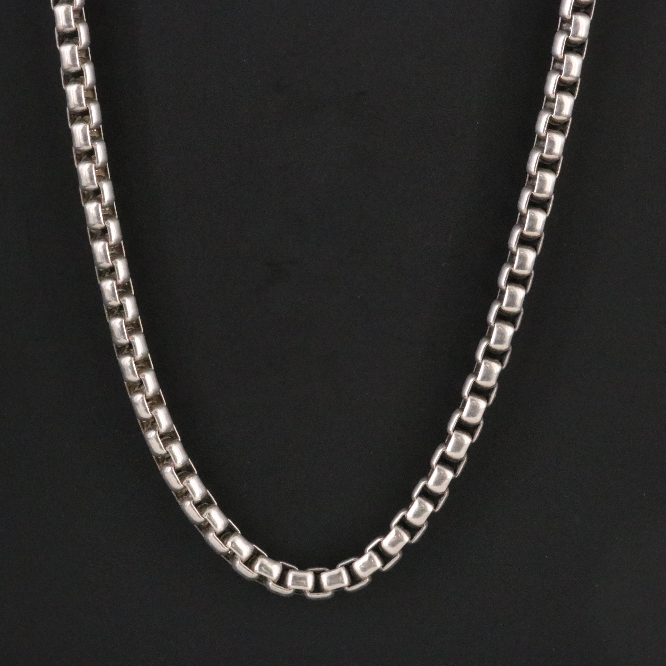 David Yurman Sterling Box Chain Necklace
