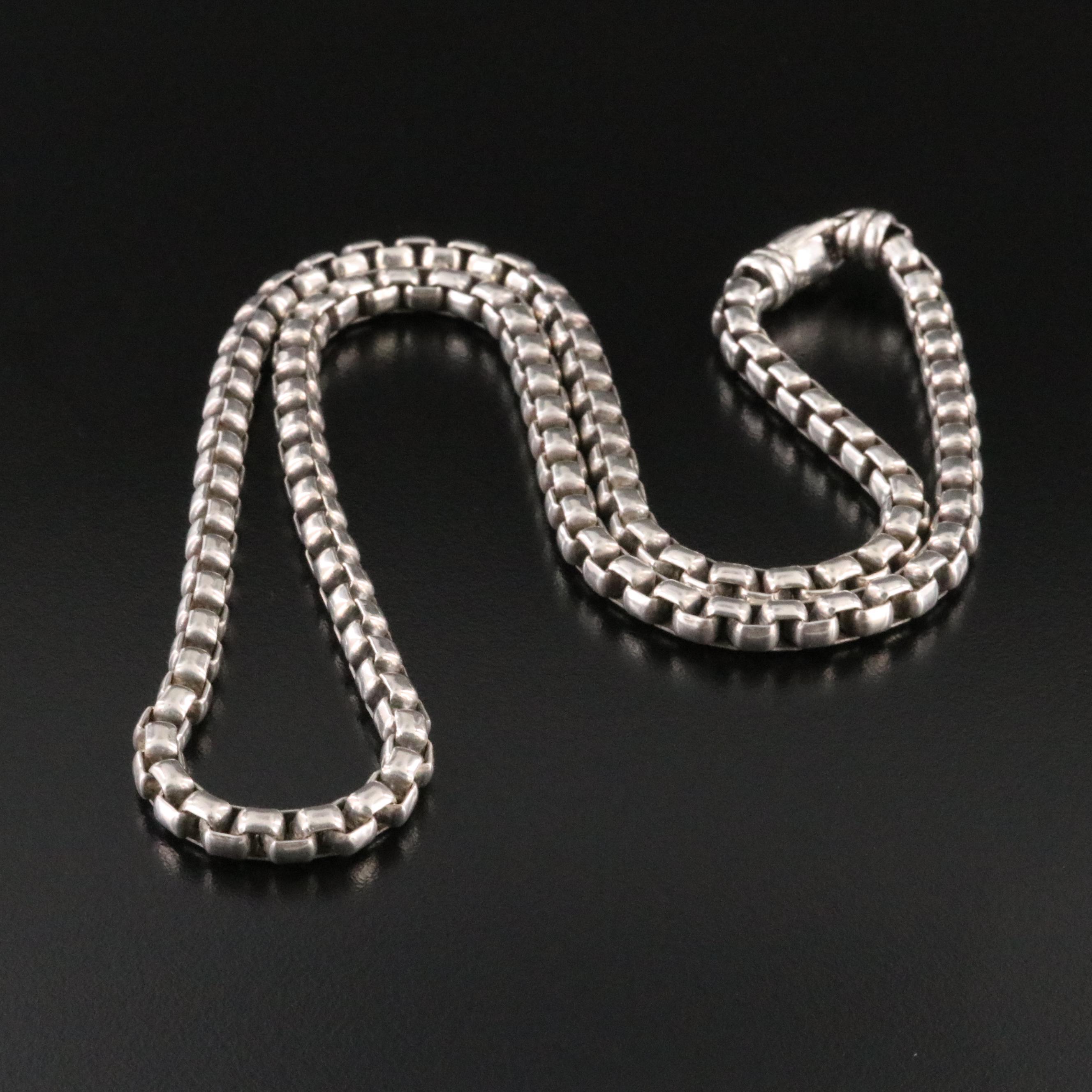 David Yurman Sterling Box Chain Necklace