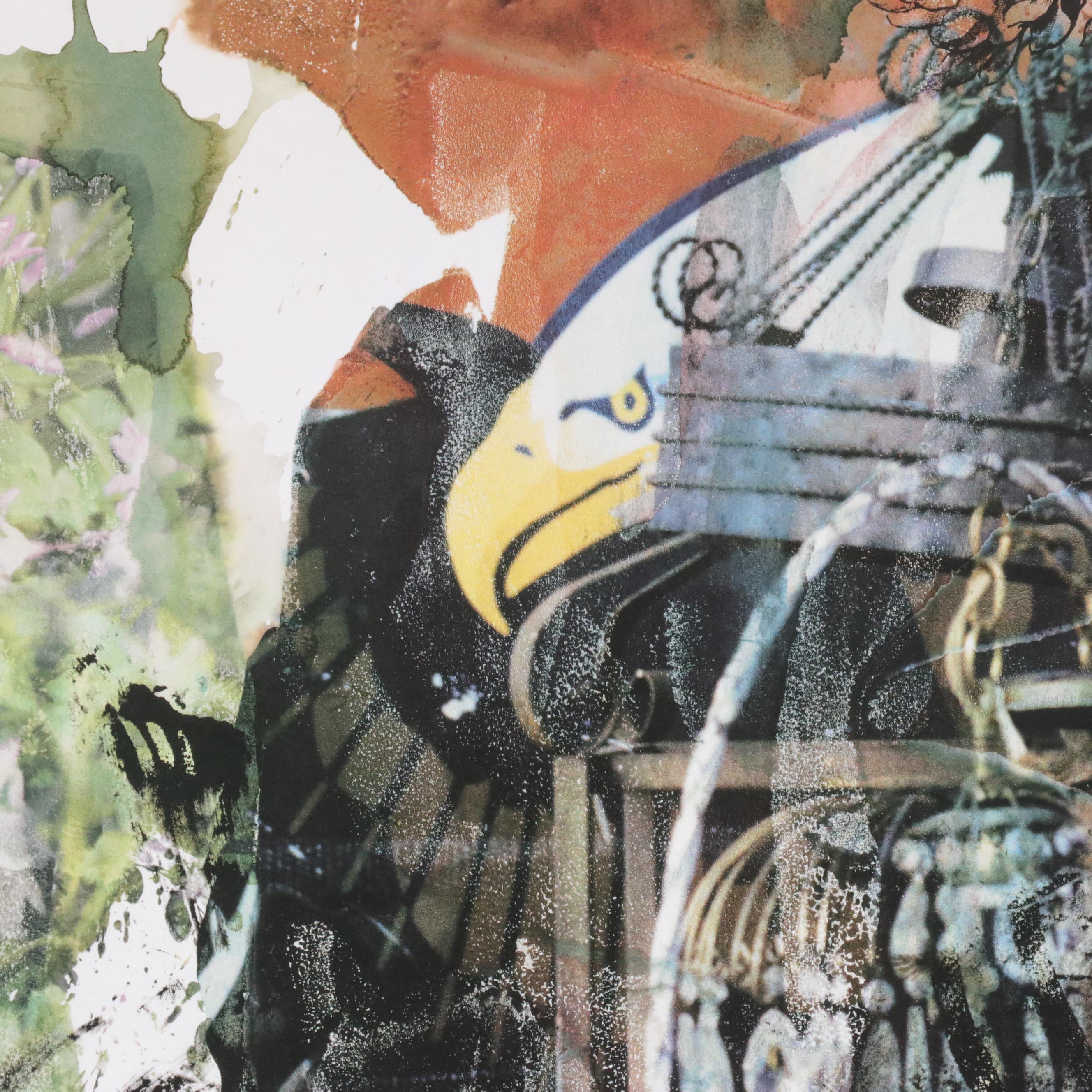 Signed Robert Rauschenberg and Darryl Pottorf Exhibition Poster, Circa 1999