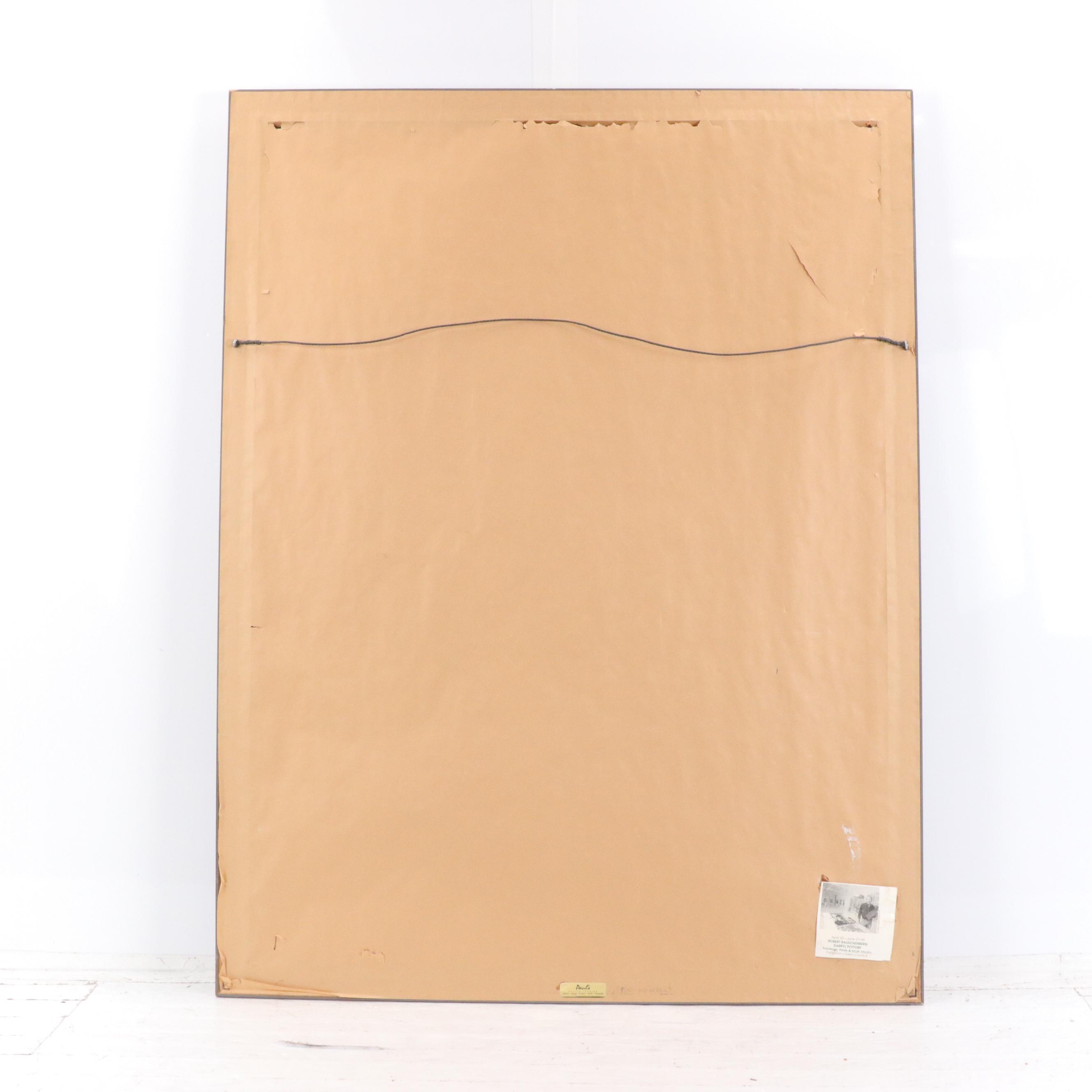 Signed Robert Rauschenberg and Darryl Pottorf Exhibition Poster, Circa 1999