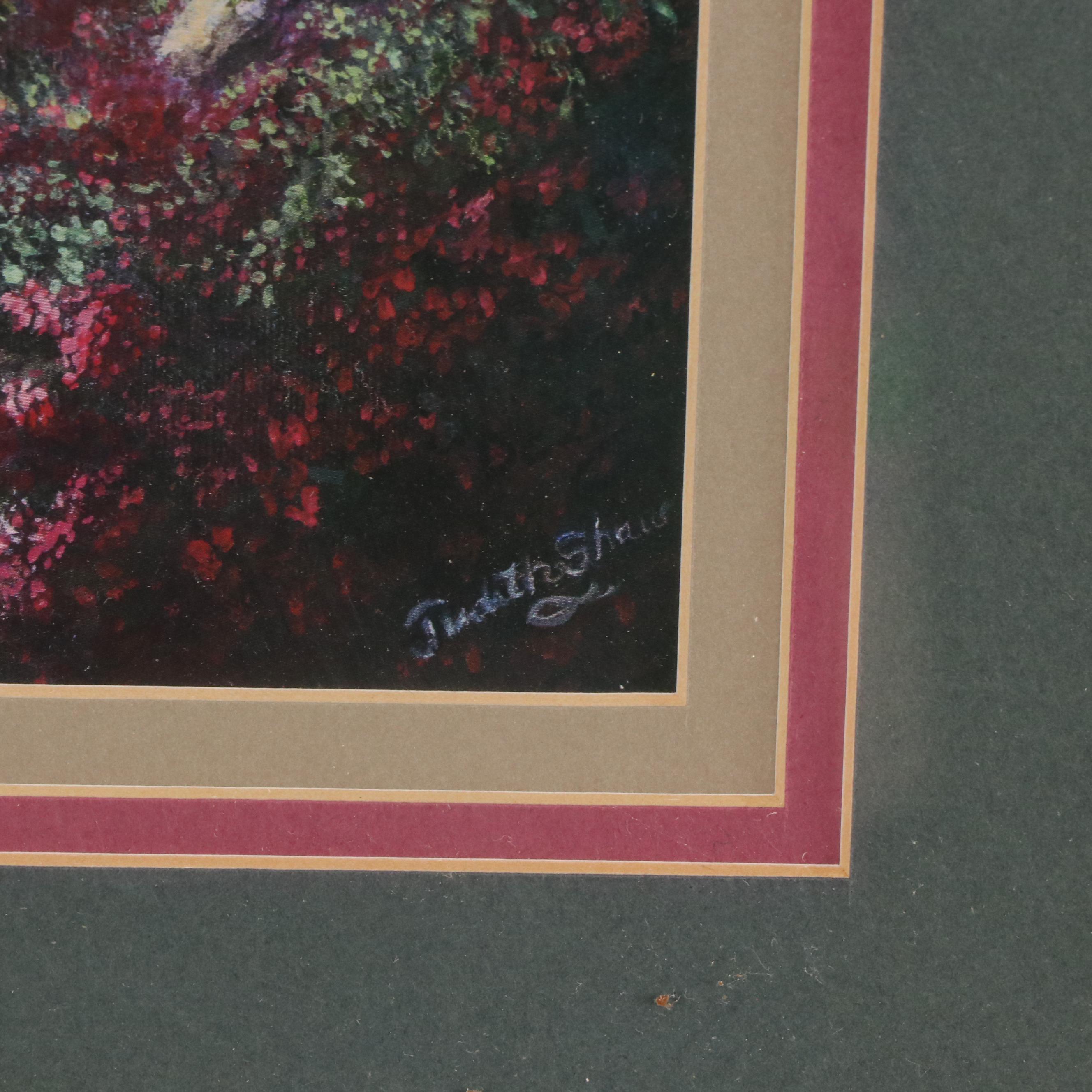 Offset Lithograph Fantasy Landscape After Judith Shaw, 20th Century