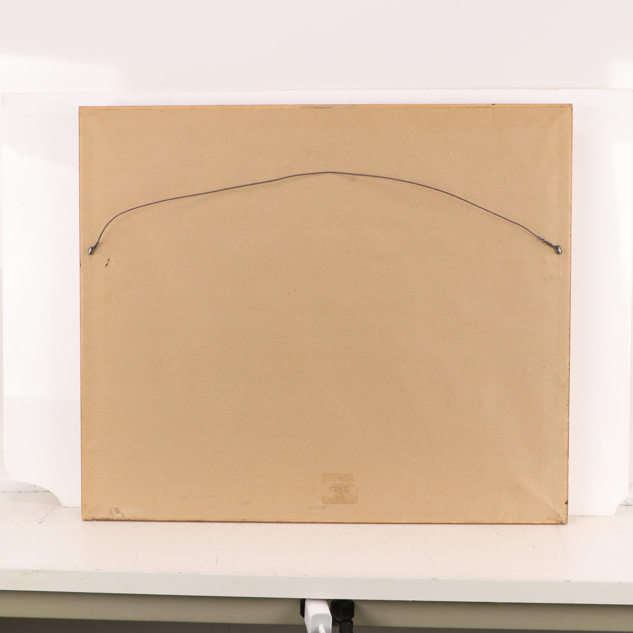 Offset Lithograph Fantasy Landscape After Judith Shaw, 20th Century