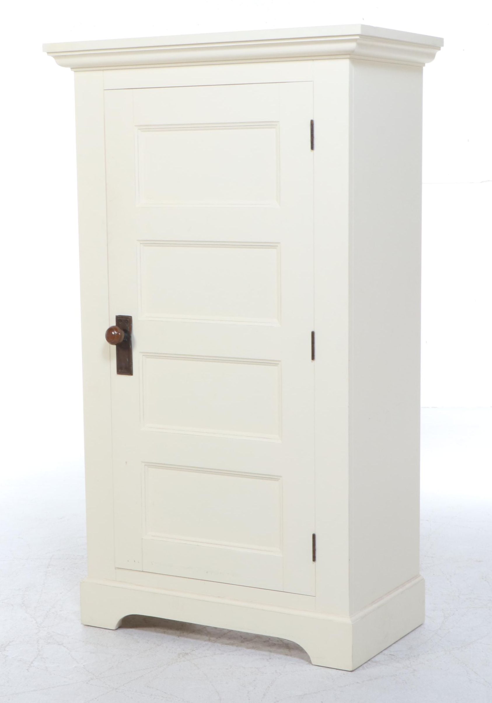 Land of Nod Shaker Style Contemporary White Painted Wardrobe Cabinet
