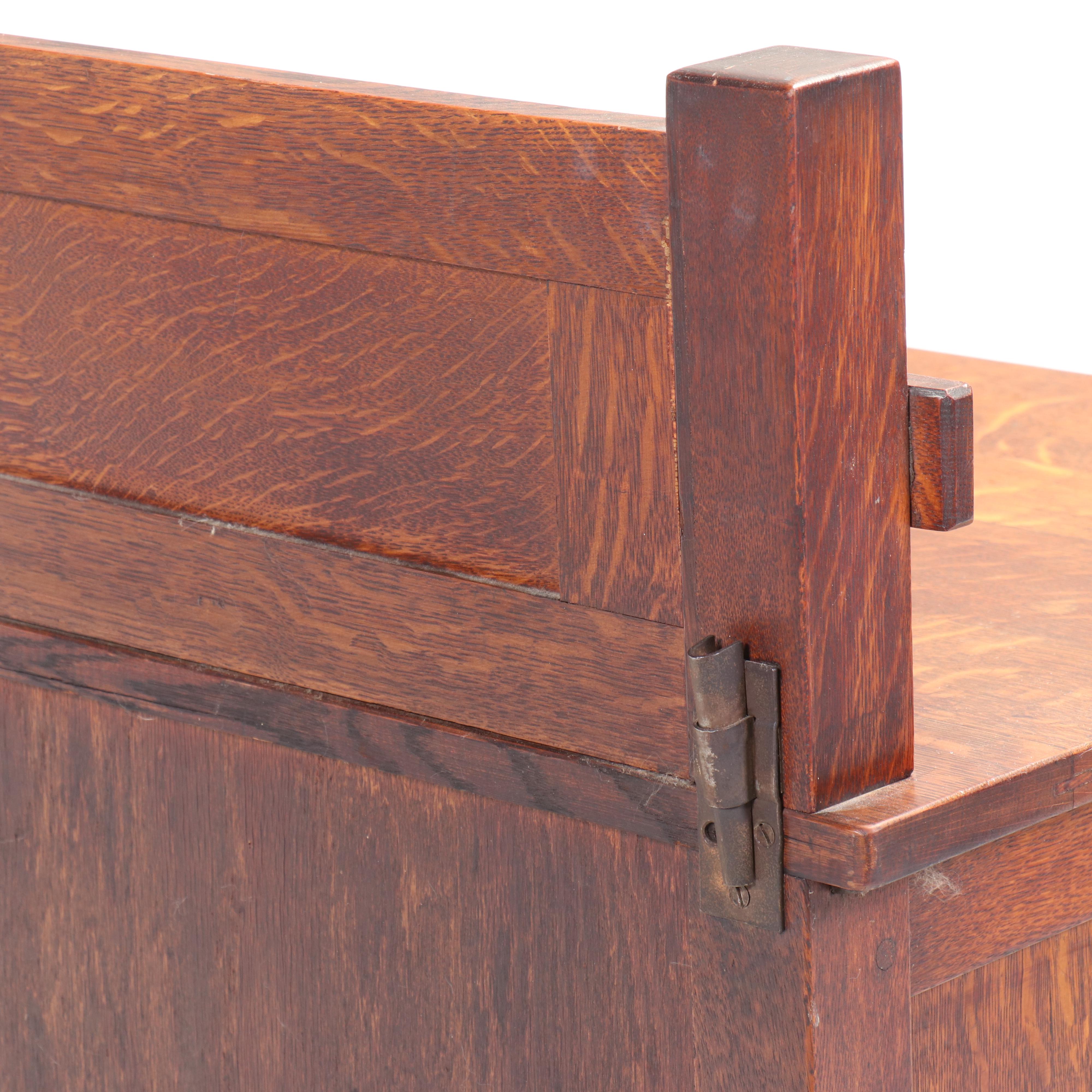 L. & J.G. Stickley Arts and Crafts Quartersawn Oak Sideboard, Early 20th Century