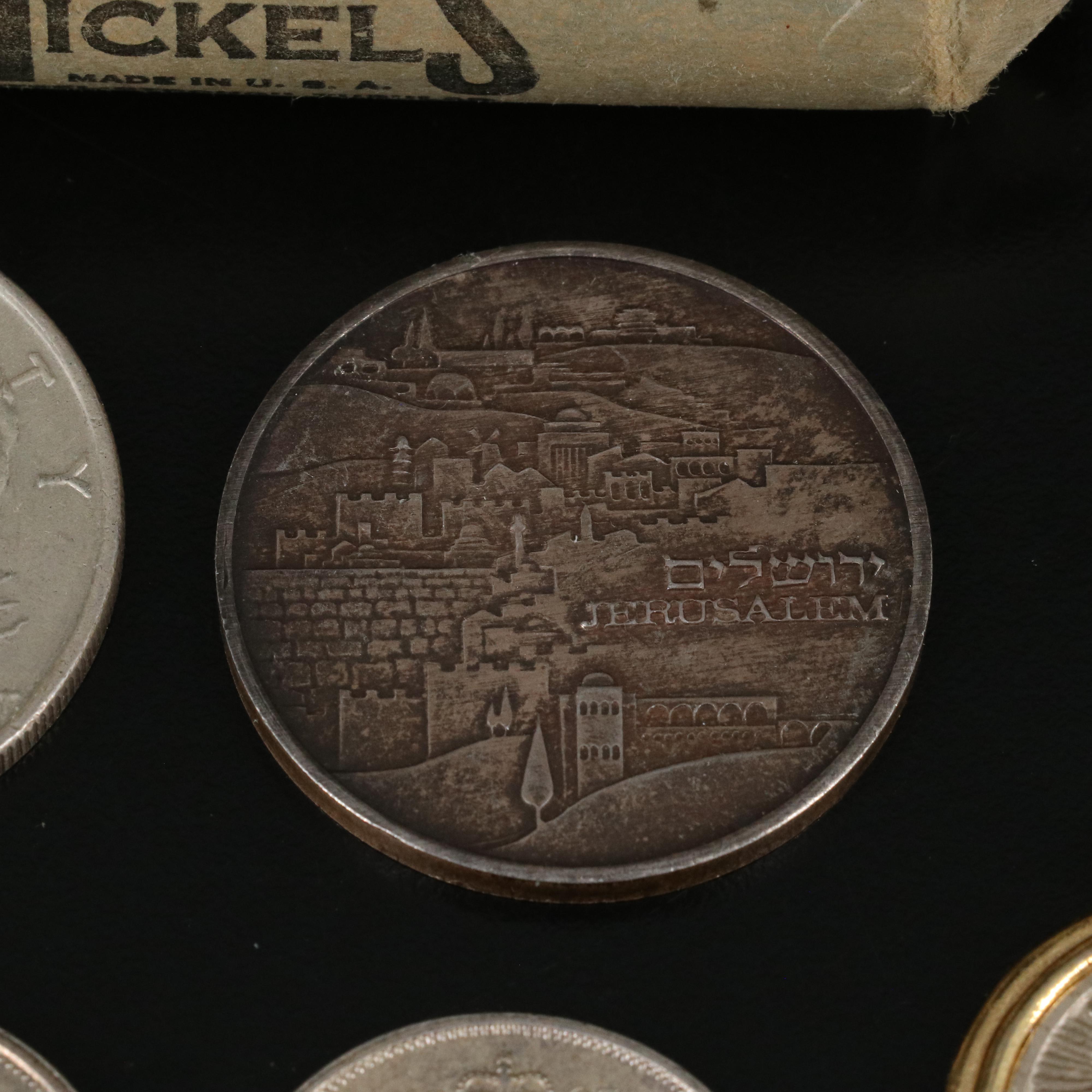 Small Coin Collection Including a 1922 Silver Peace Dollar