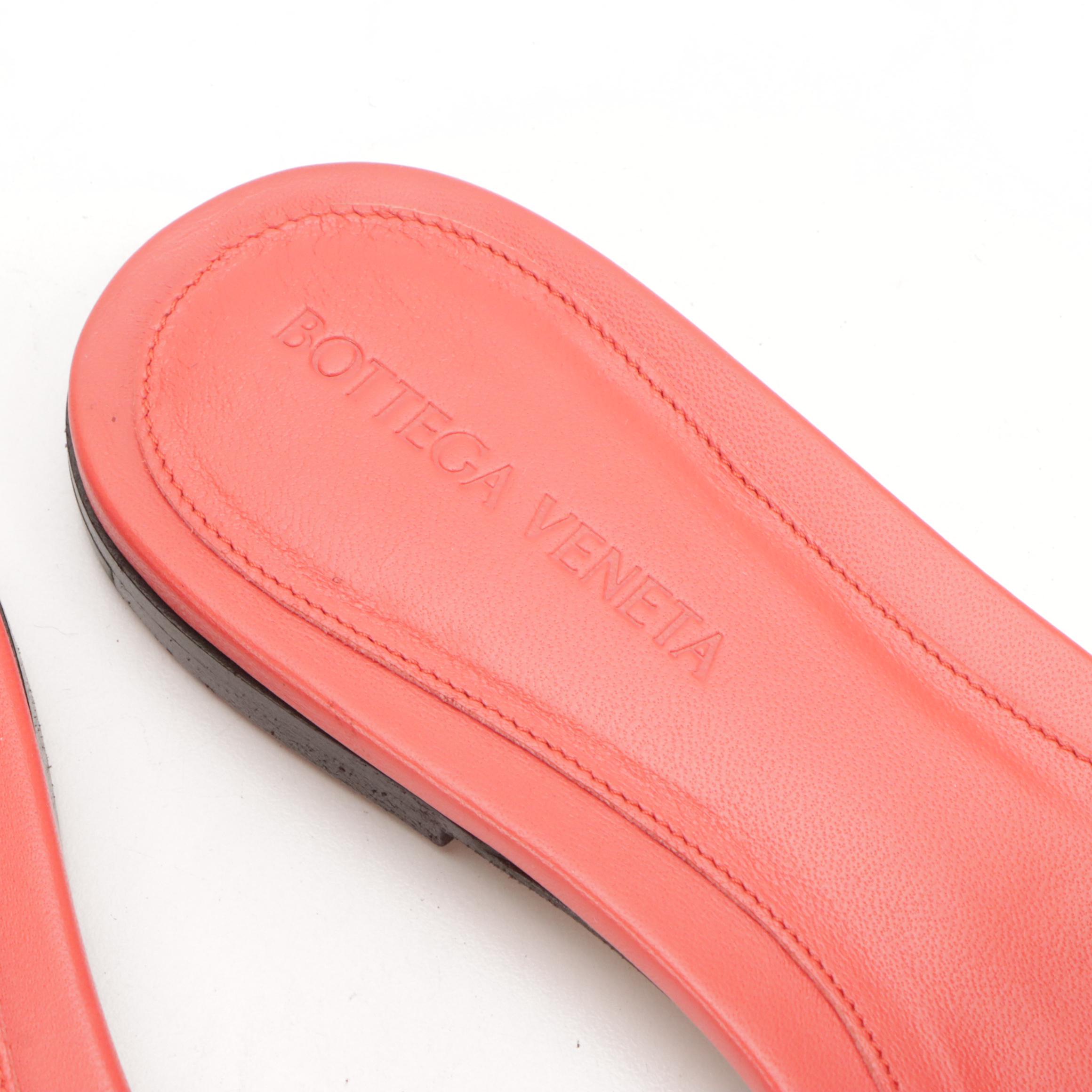 Bottega Veneta Square-Toe Padded Slides in Leather