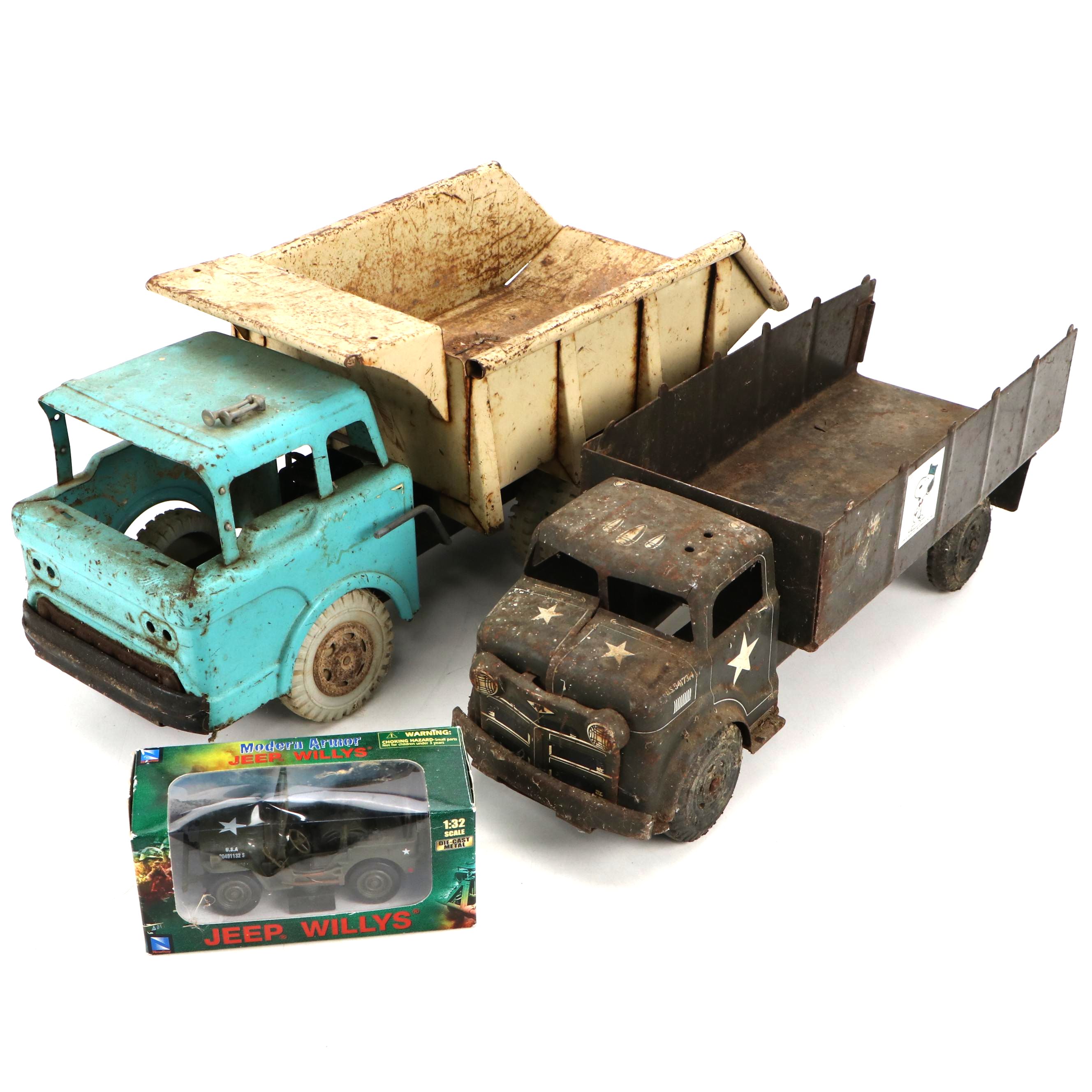 Louis Marx & Co. US Army Transport and Powerhouse Dump Truck, 1950s and 1960s