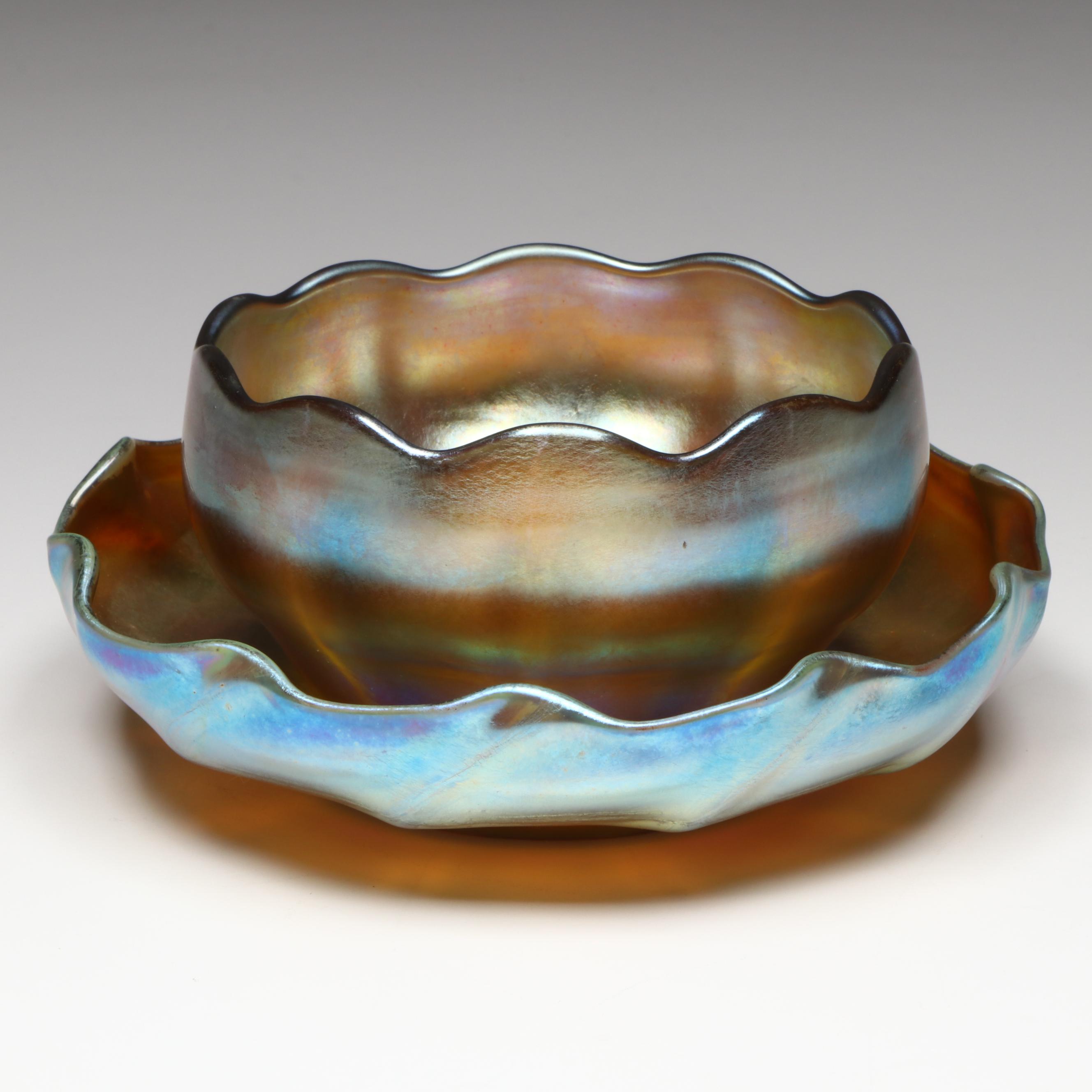 Louis Comfort Tiffany Favrile Glass Bowls