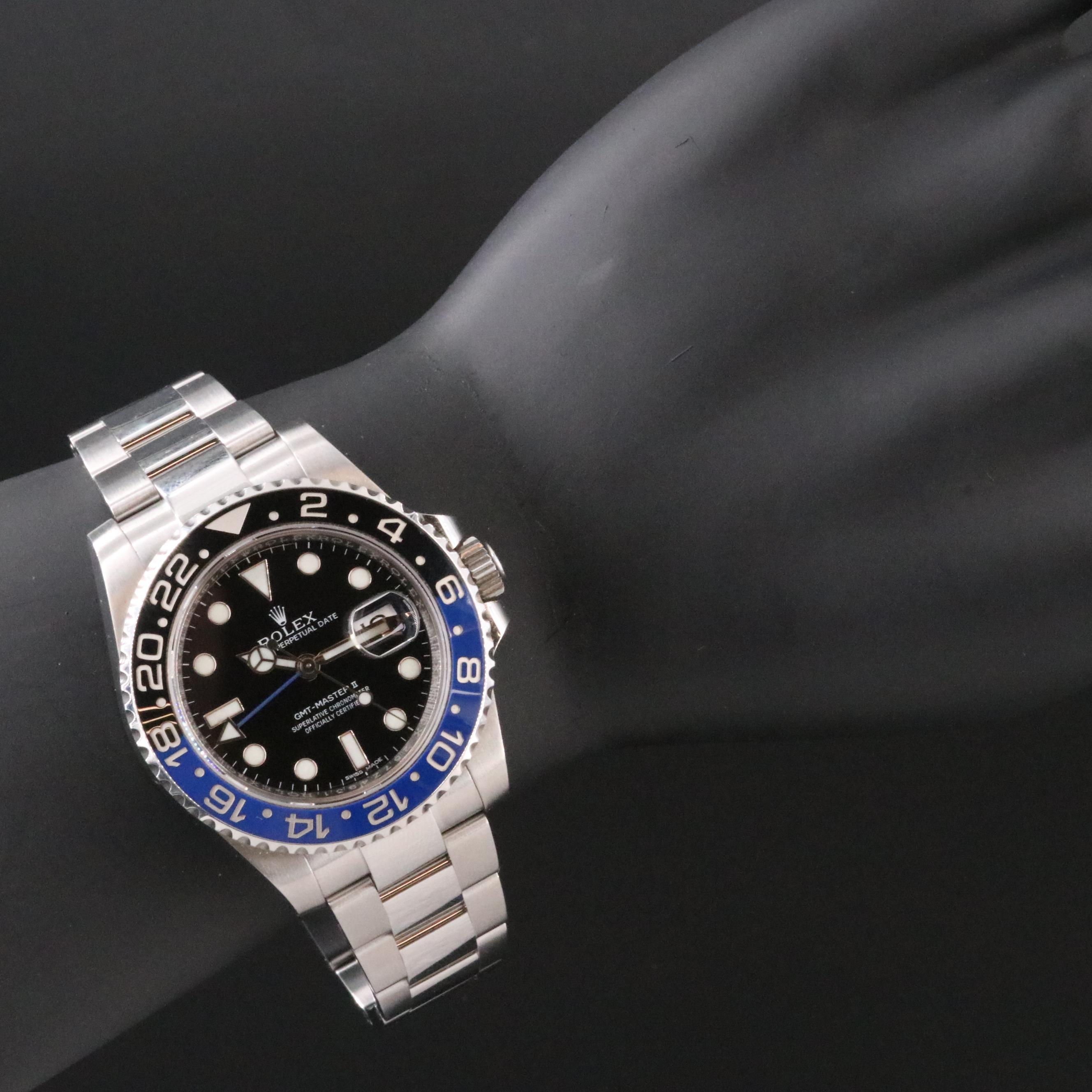 Rolex GMT-Master II Steel Ceramic Batman Watch