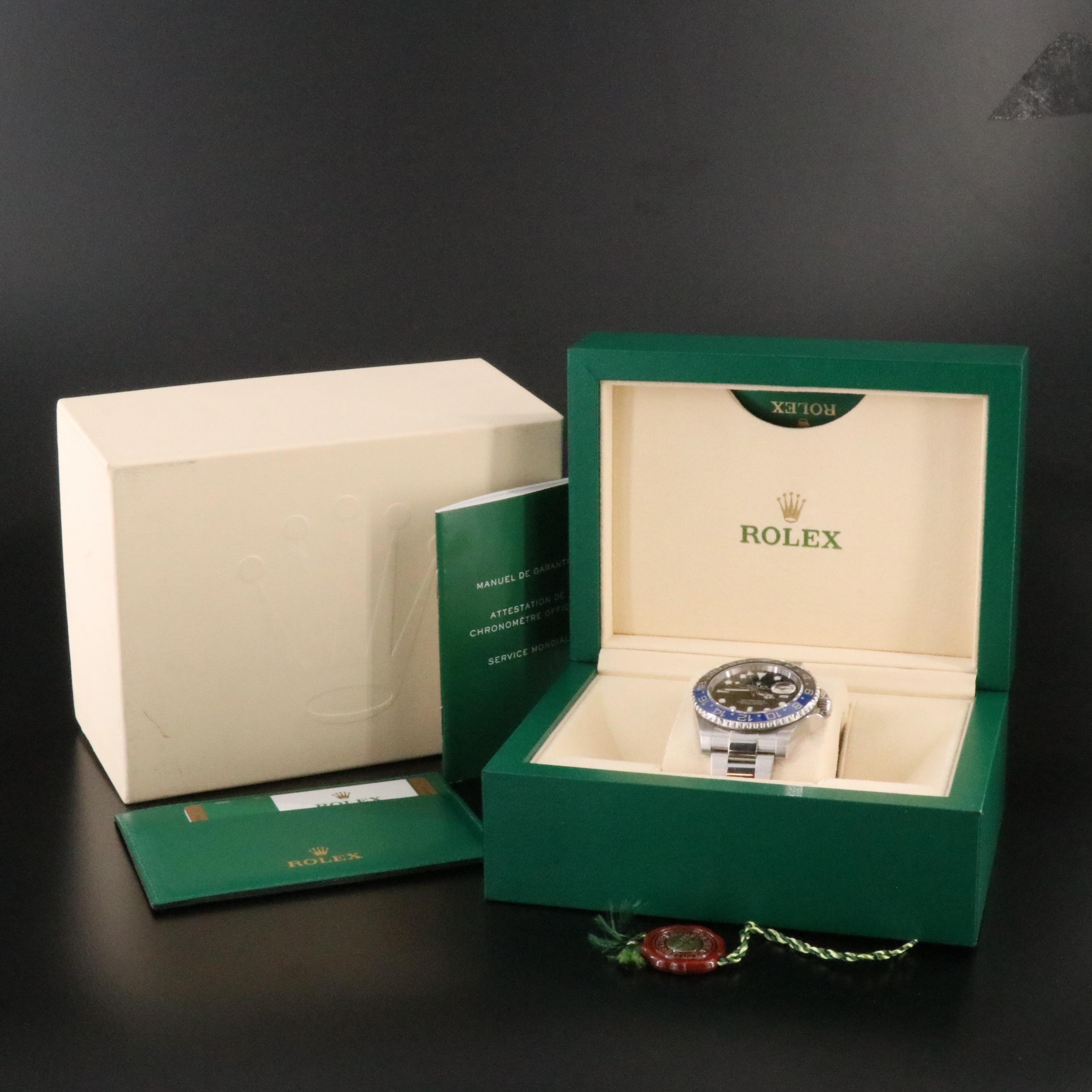 Rolex GMT-Master II Steel Ceramic Batman Watch