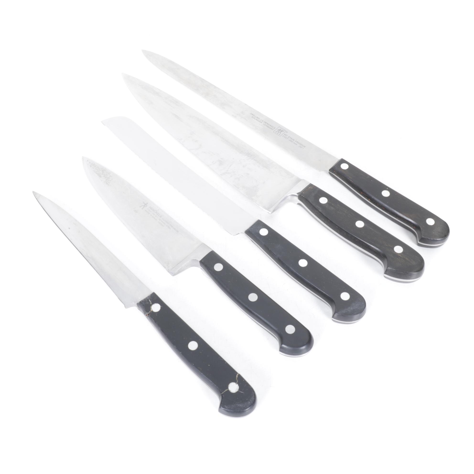 German J. A. Henckels Stainless Steel Knives