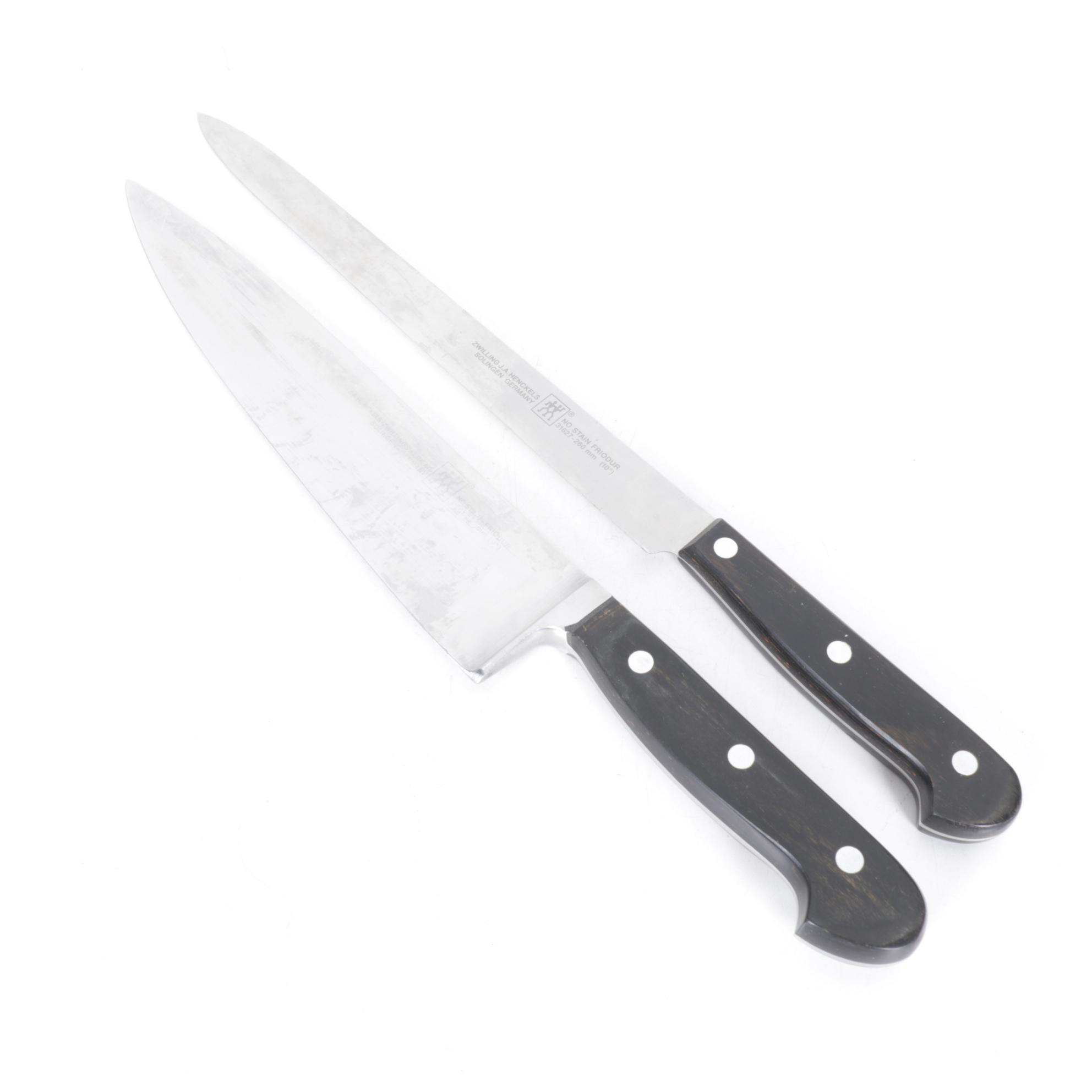 German J. A. Henckels Stainless Steel Knives