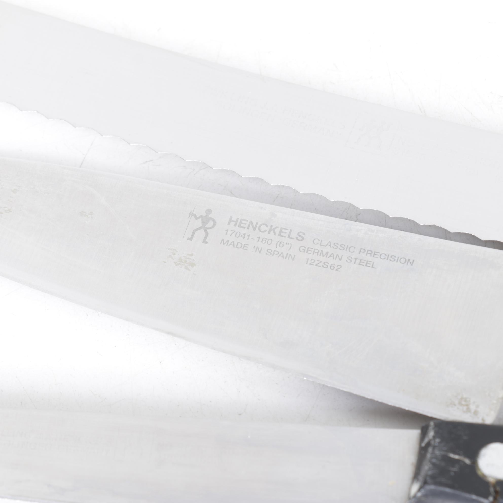 German J. A. Henckels Stainless Steel Knives