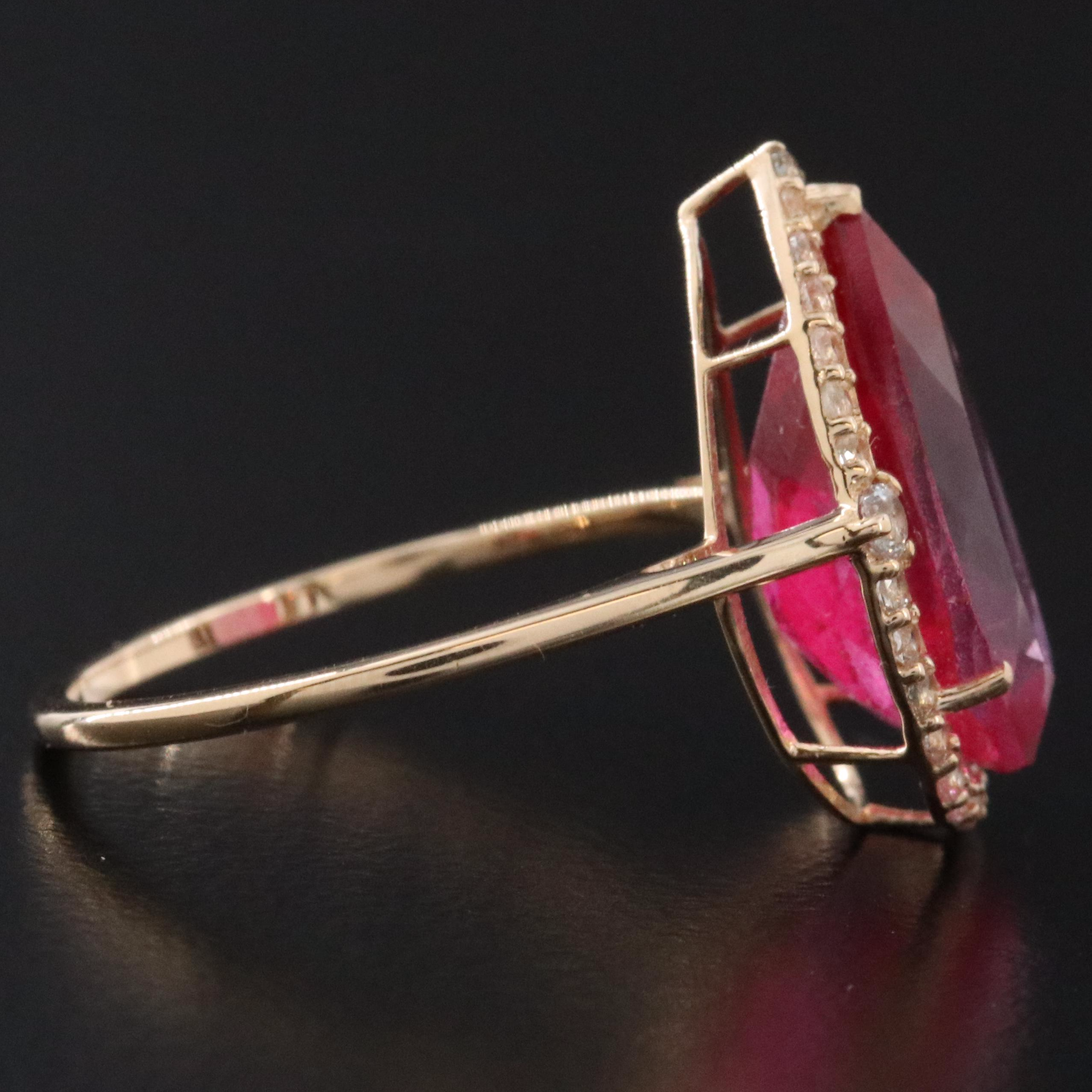 14K Topaz and White Sapphire Ring