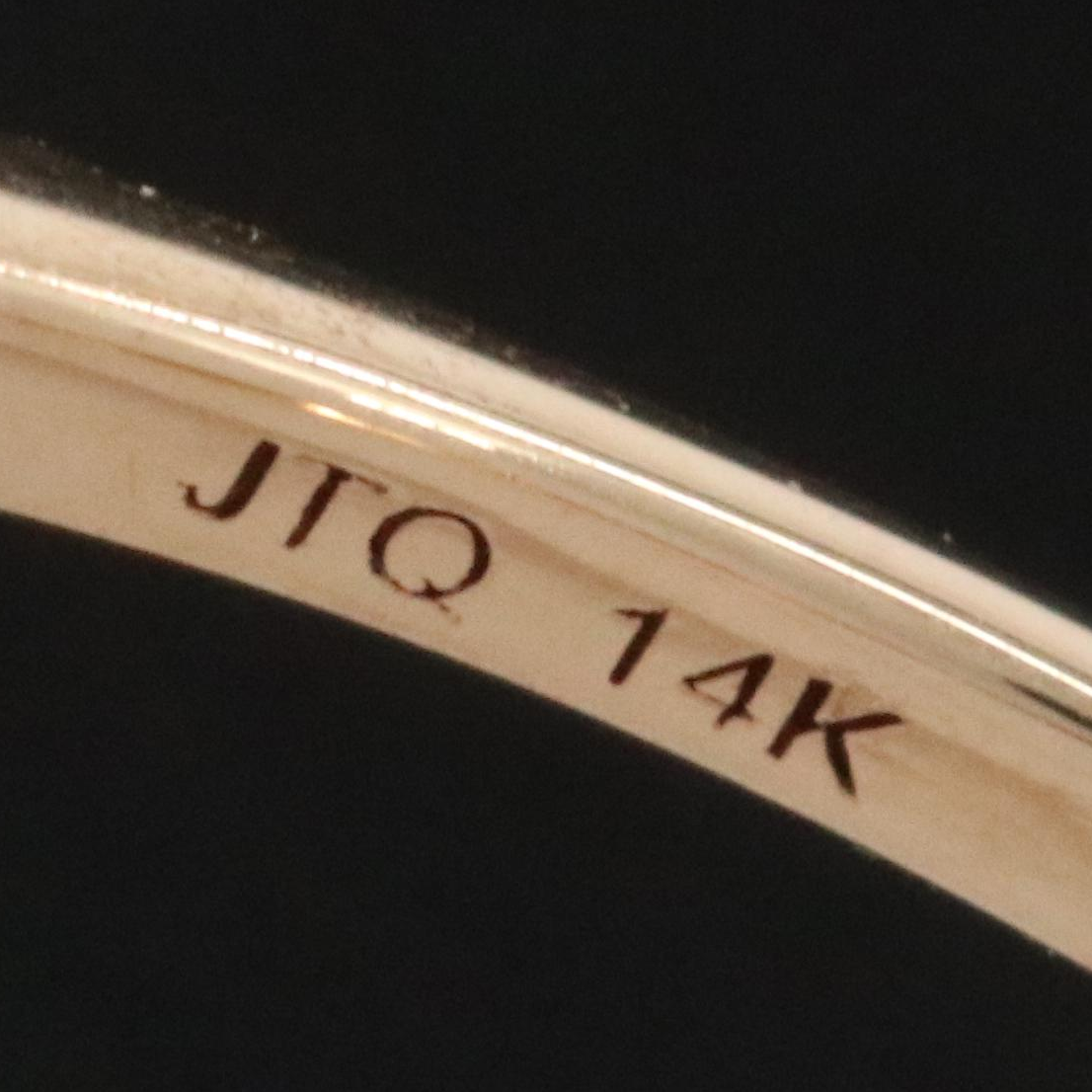 14K Topaz and White Sapphire Ring