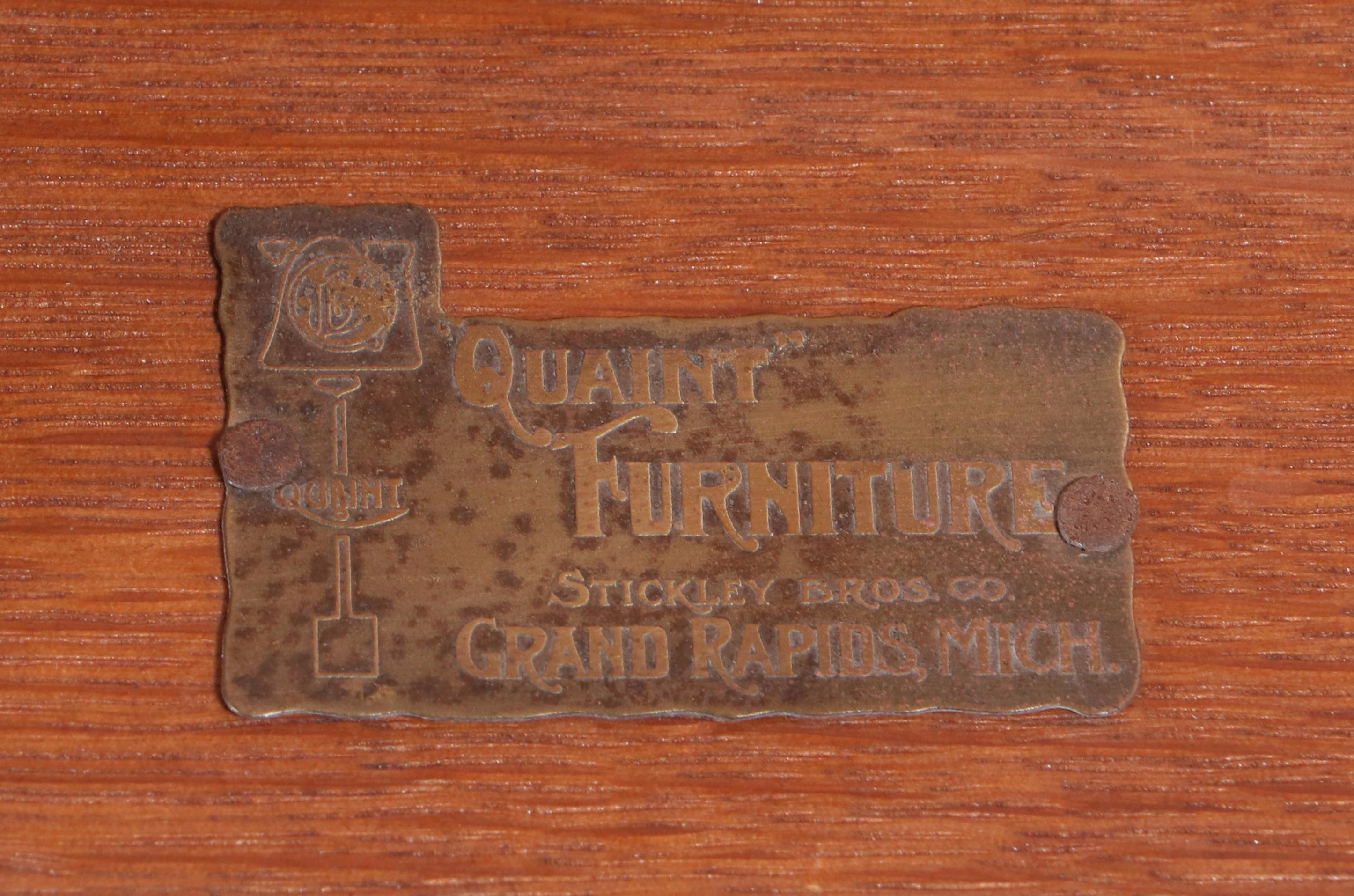 Stickley Bros. Arts and Crafts Quartersawn Oak Library Table, Early 20th Century