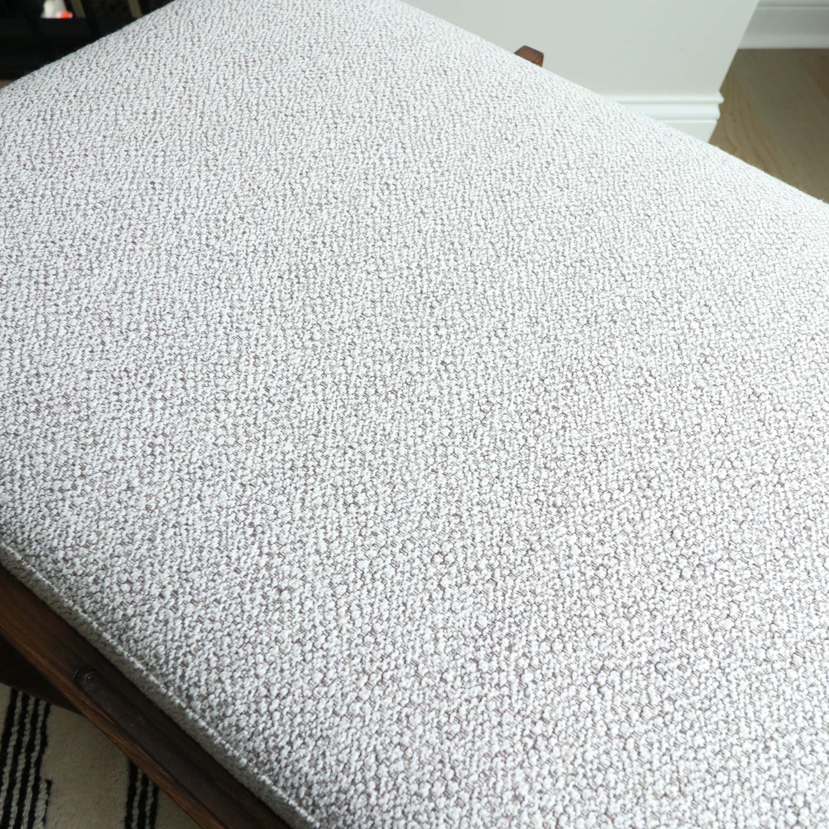 Four Hands Fawkes Upholstered Bench with Sliding Table