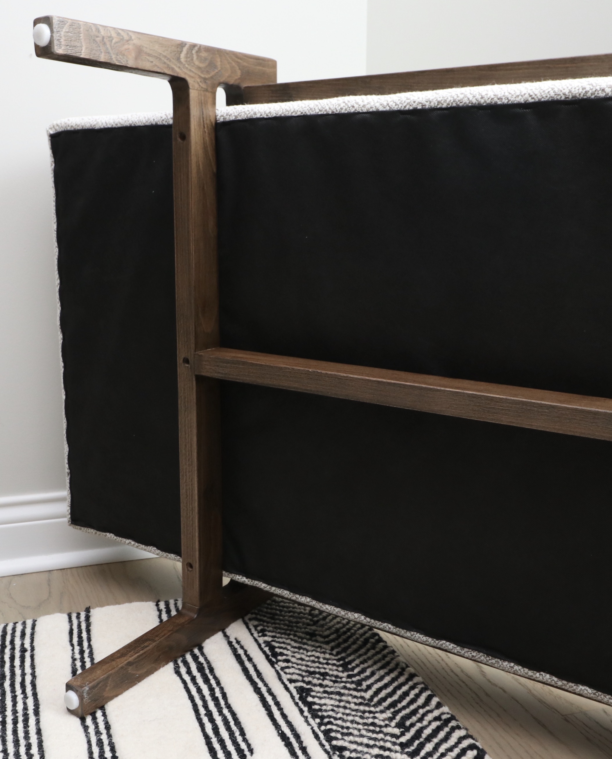 Four Hands Fawkes Upholstered Bench with Sliding Table