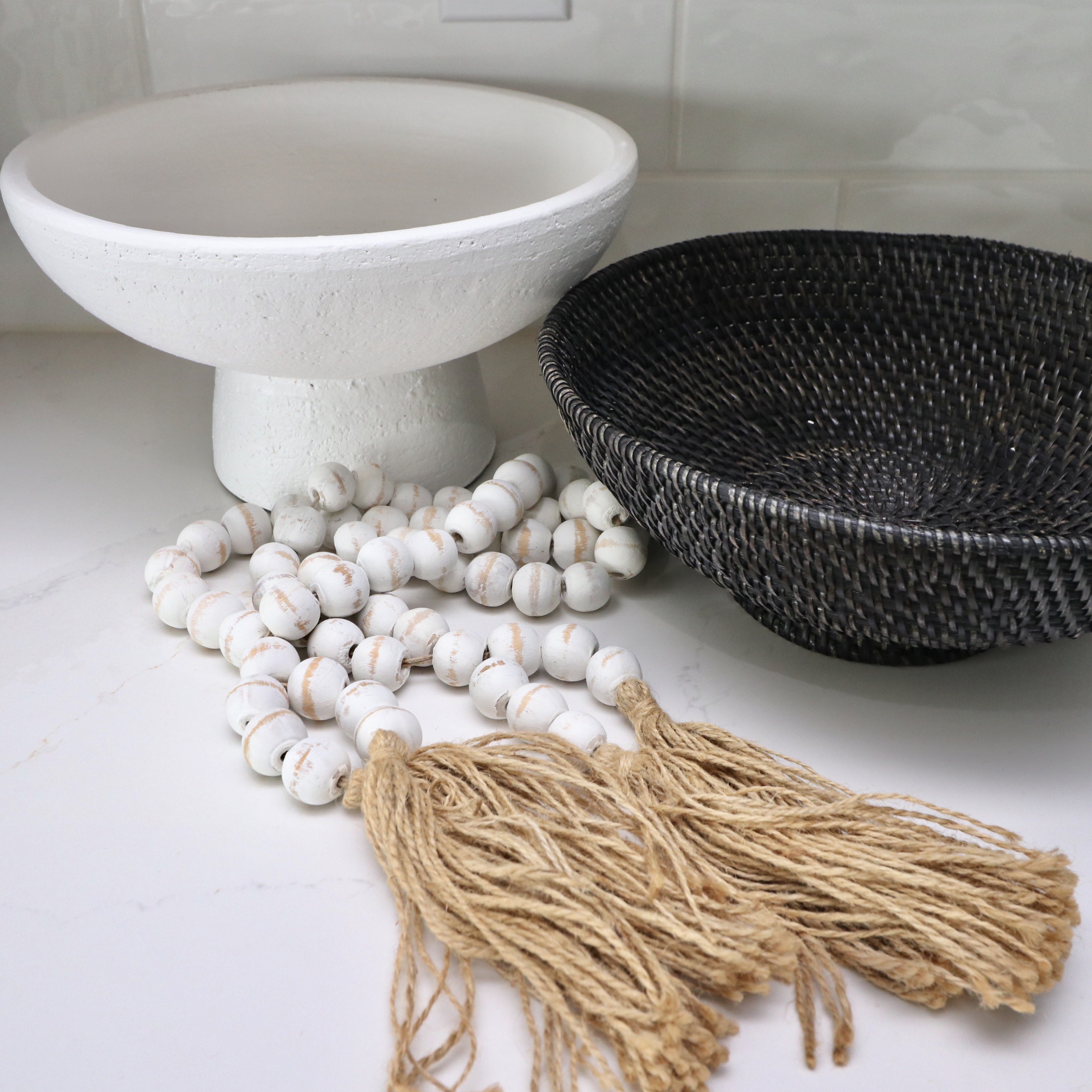 CB2 and West Elm Pedestal Bowls, Cynthia Rowley Table Runner and More