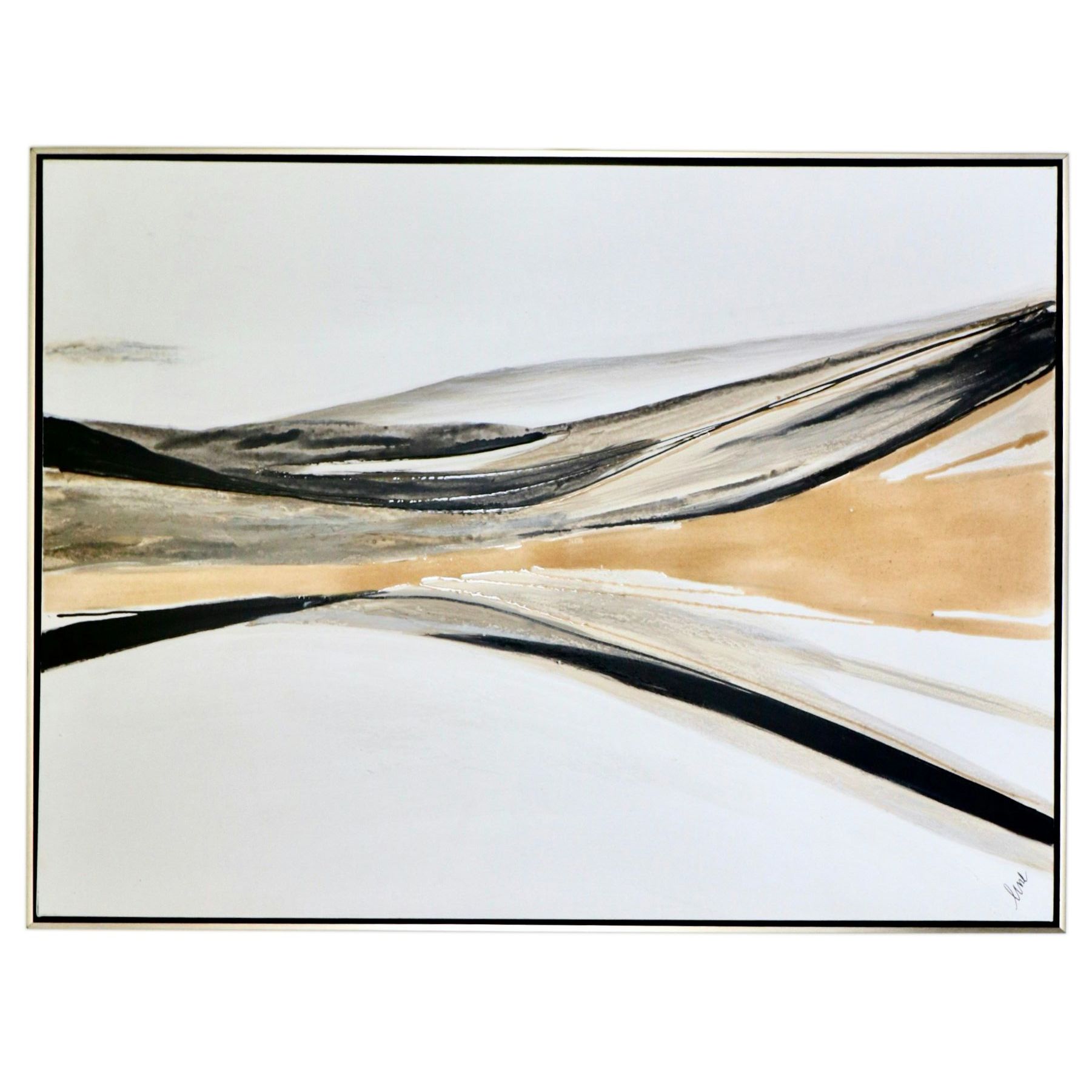 Renwil Abstract Landscape Oil Painting "Webber"