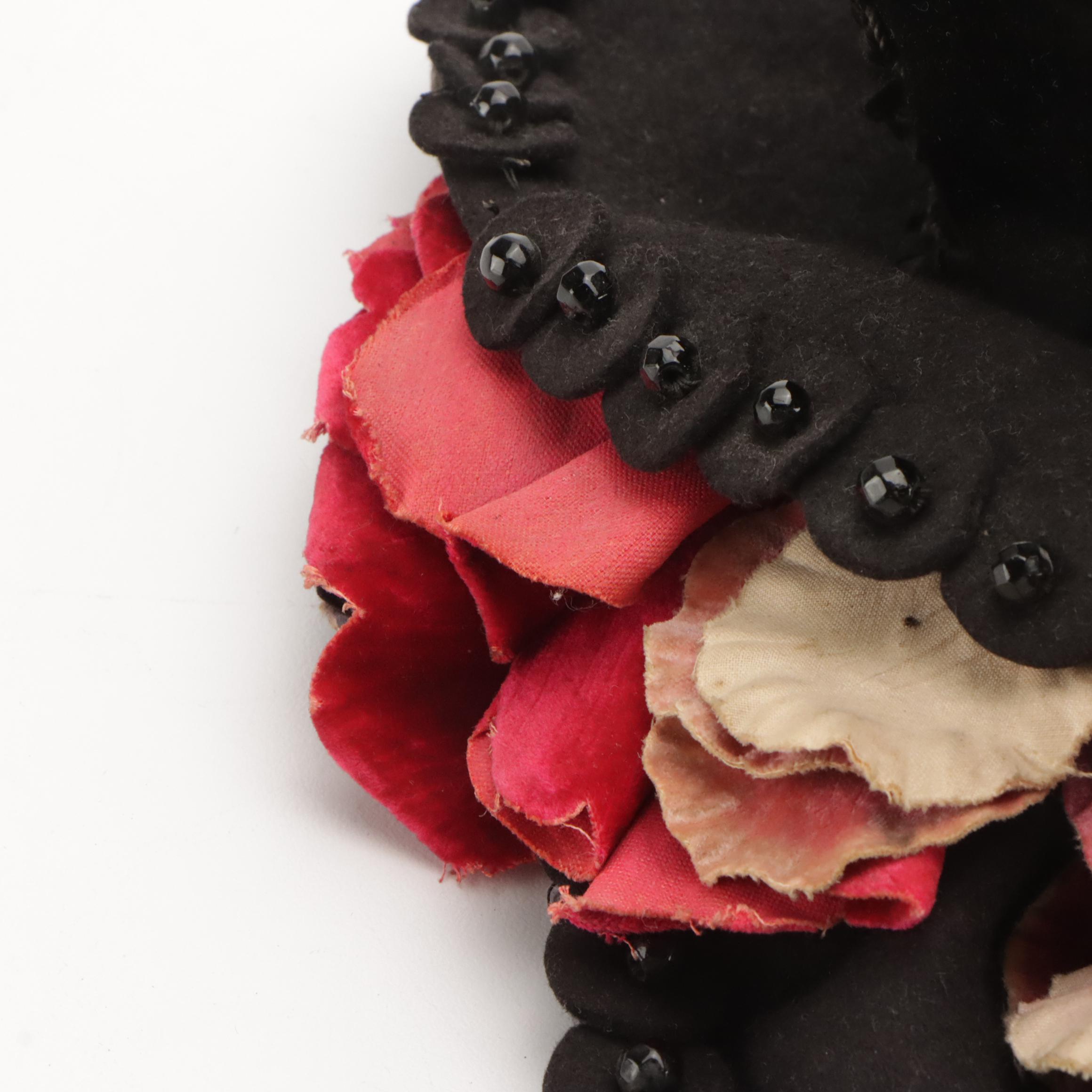 Late Victorian Woman's Embellished "Doll-Hat" Fascinator